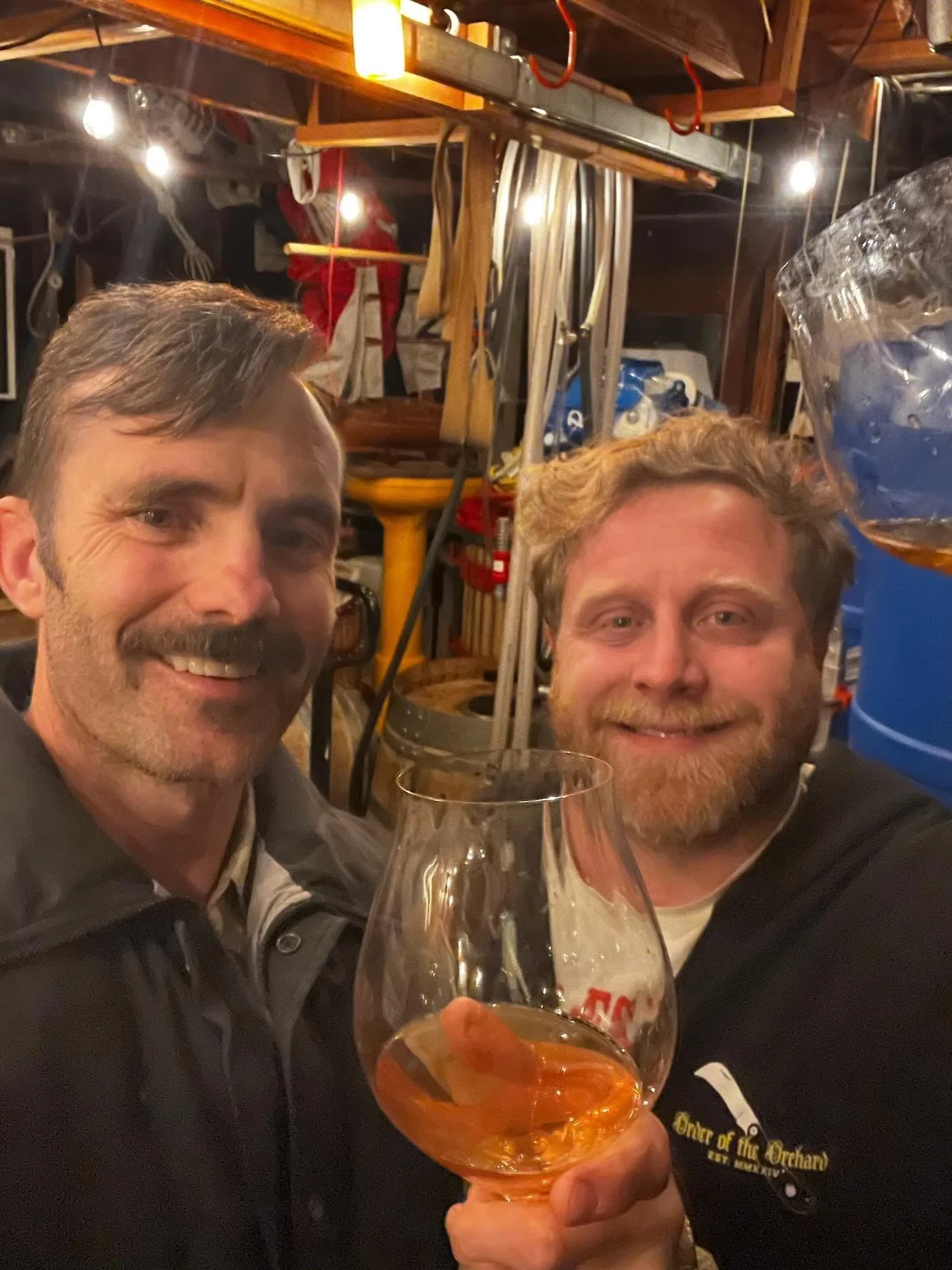 Love this kind of day in the cidery 🍎✨

Thomas hosting fellow cider maker Drew from Blindwood for a proper cider pow wow in our production space. Bottles were opened, stories were swapped, notes were compared, and plenty of laughs were shared.

This