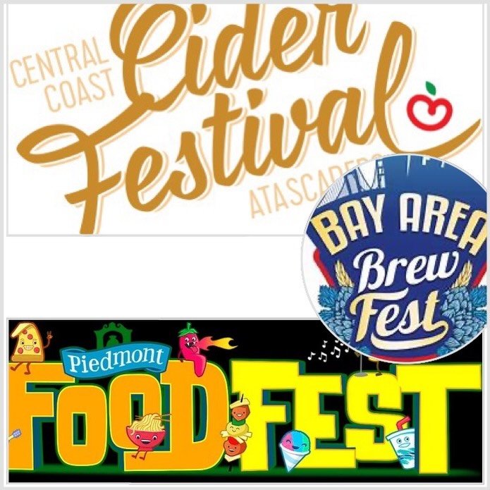Big couple of weekends ahead&mdash;we&rsquo;re hitting the road 🍎

Catch us pouring at:
Bay Area Brew Fest in San Francisco &mdash; April 18
Central Coast Cider Festival in Atascadero &mdash; April 25
Piedmont Food Fest in Piedmont &mdash; April 25
