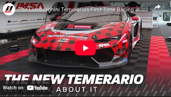 Plaid Temerario Featured on IMSA YouTube