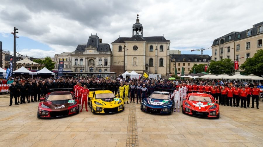 13 Autosport Corvette Featured Prior to Le mans