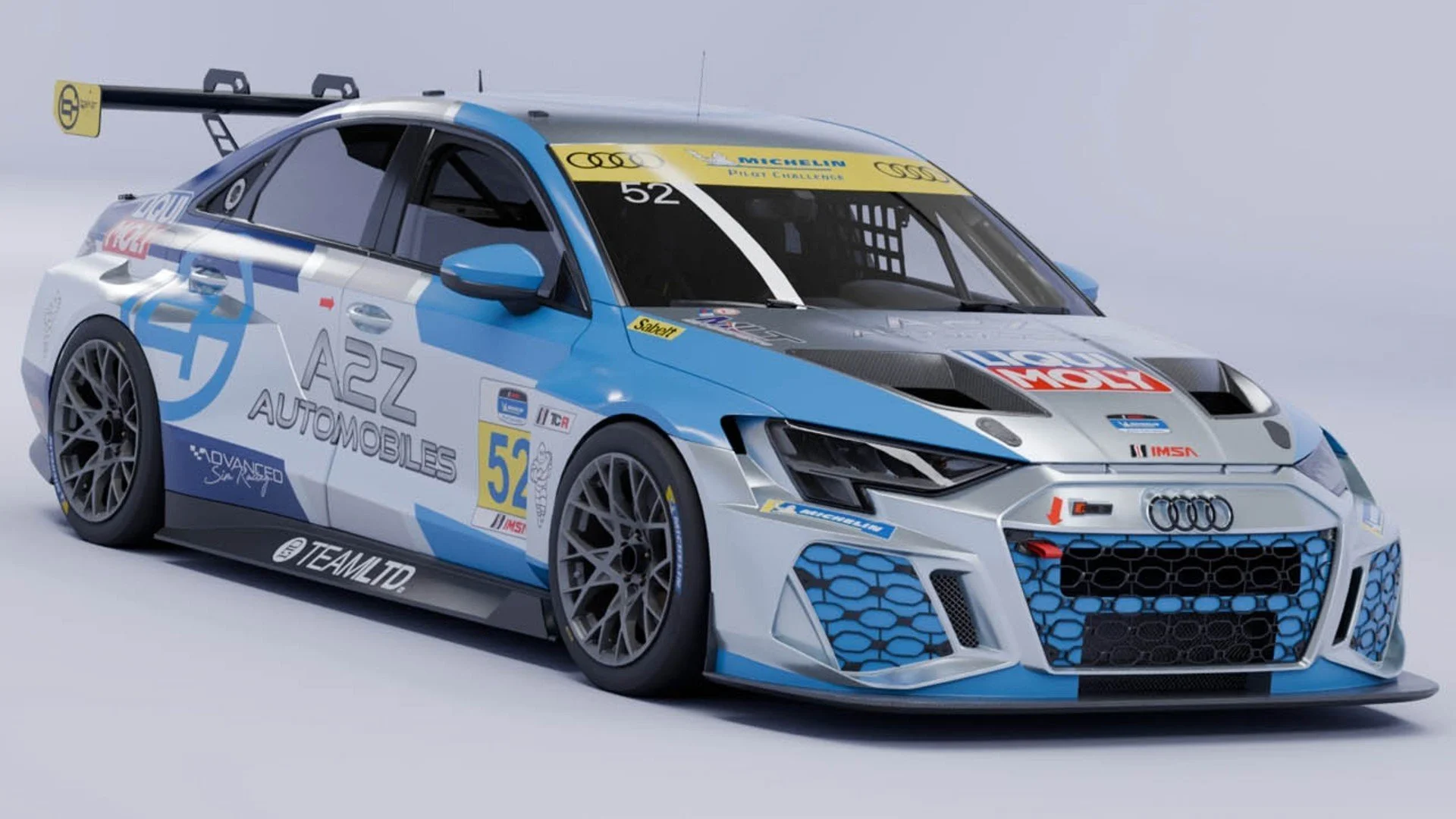 Baker Racing iRacing Default Livery for Gen 2 Audi RS3 TCR