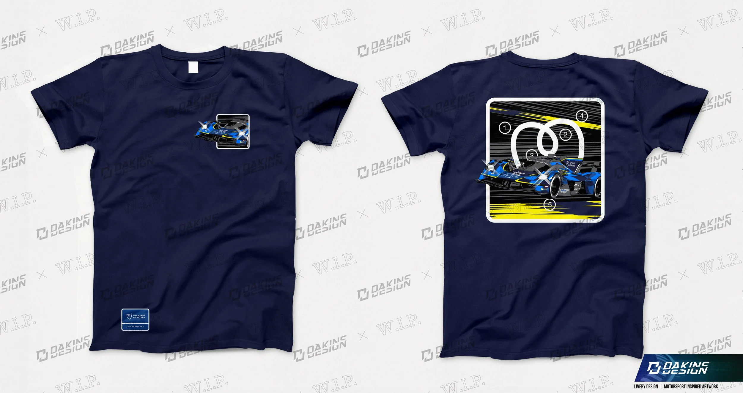 The Heart of Racing T-Shirt Design for Styled Aesthetic 