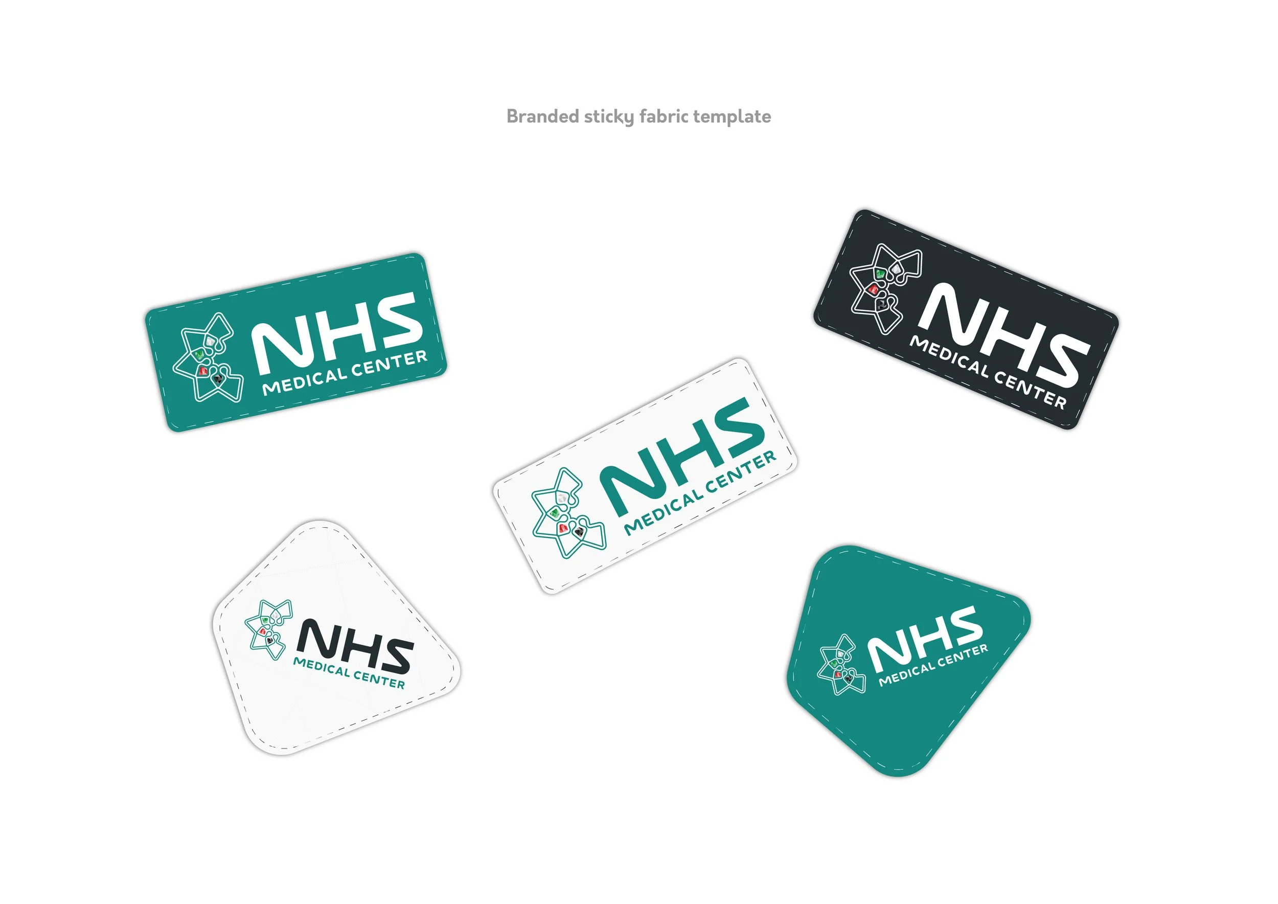 NHS branded fabric template
