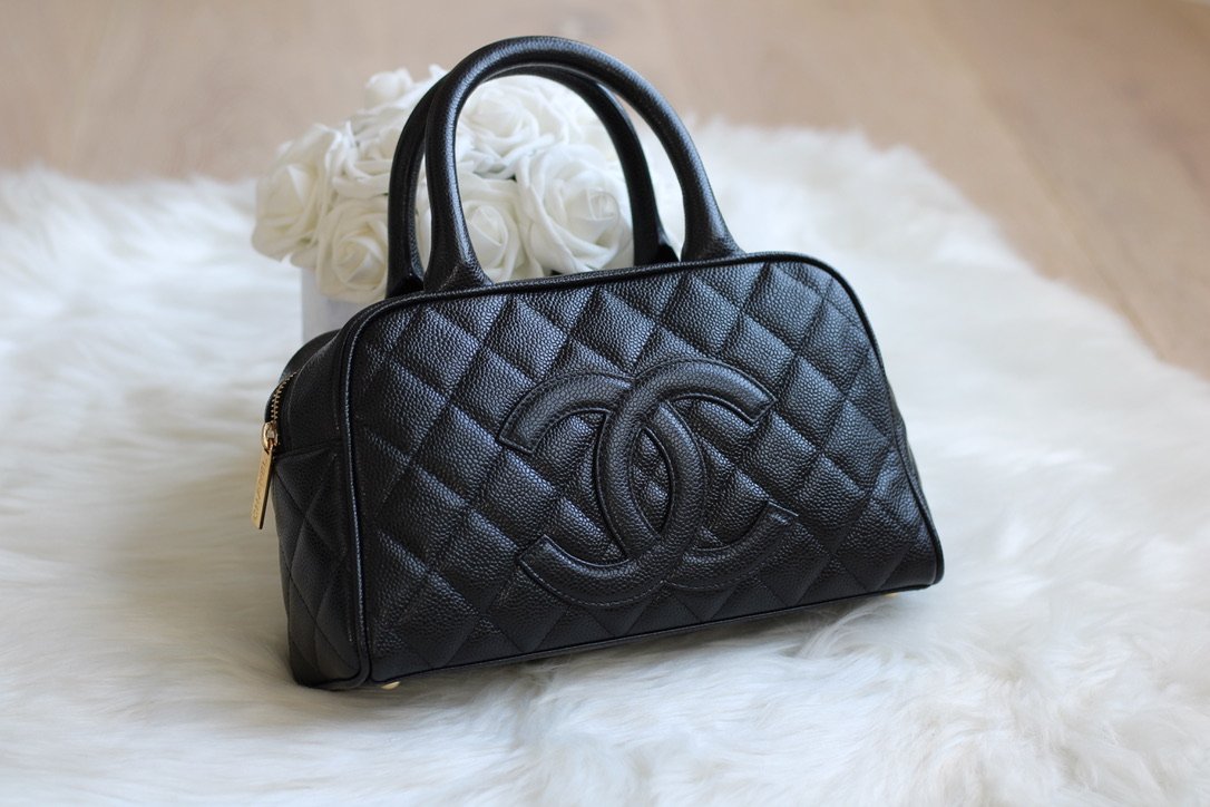 vintage chanel boston bag