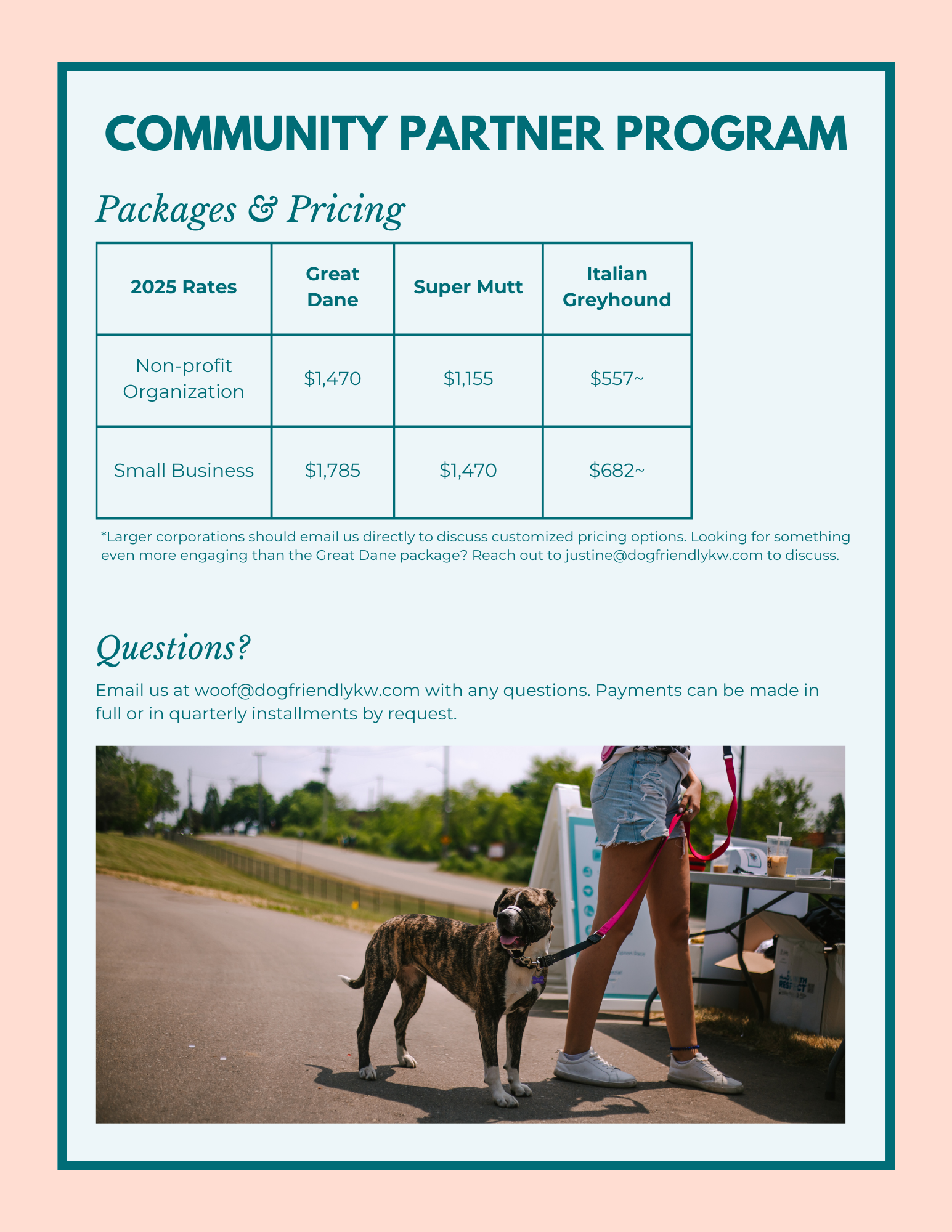 Community Guide Advertising — DOG FRIENDLY KW