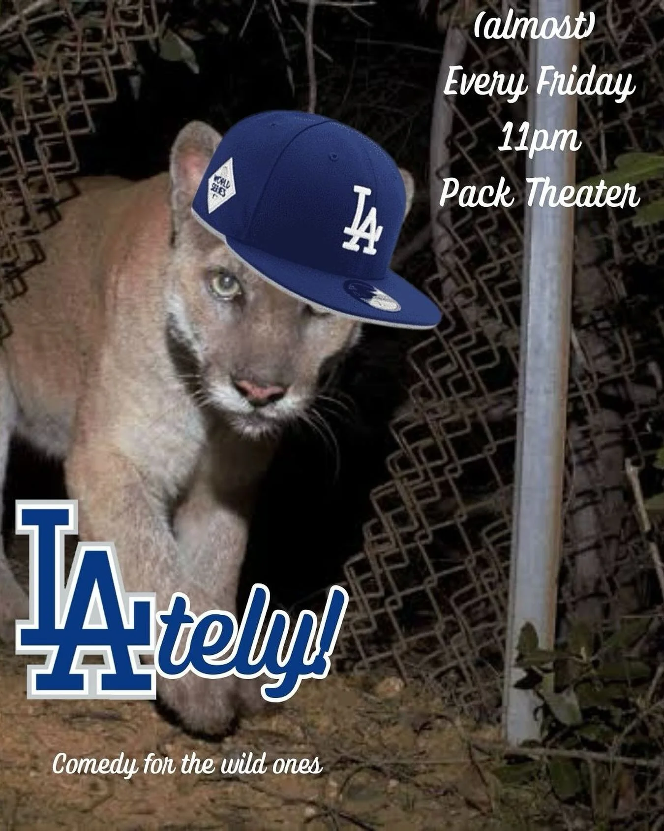 Don&rsquo;t let P-22&rsquo;s ghost* down. Come to L.A.tely! this week and live, laugh, lion. 

*we did not get P-22&rsquo;s ghost on the show. His spirit has a lot of demands