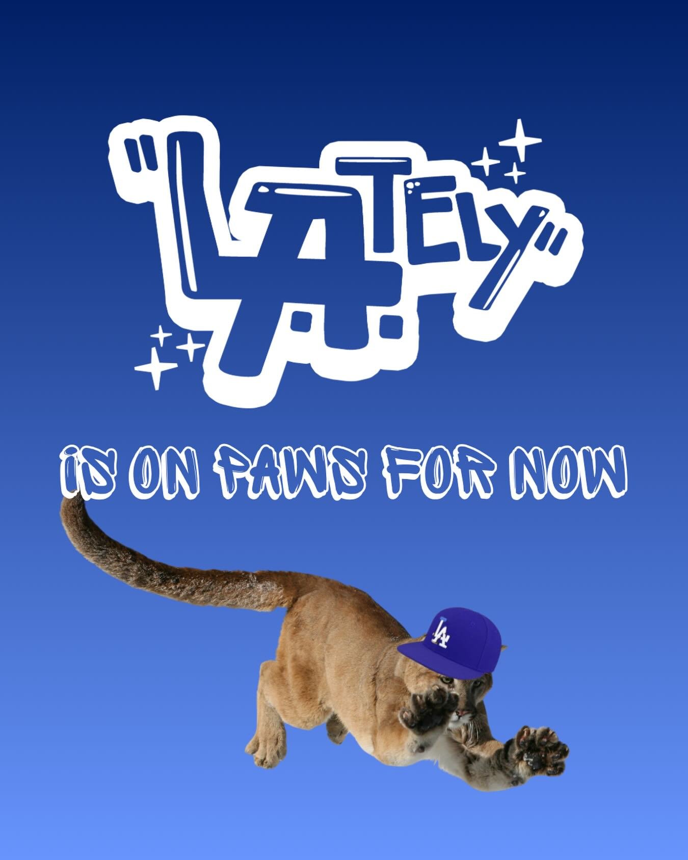 LAtely! is on hiatus for the time being. No one is happy about it, but it&rsquo;s for the best. 
Dry your tears, go outside, and find Angelyne in the wild for me.