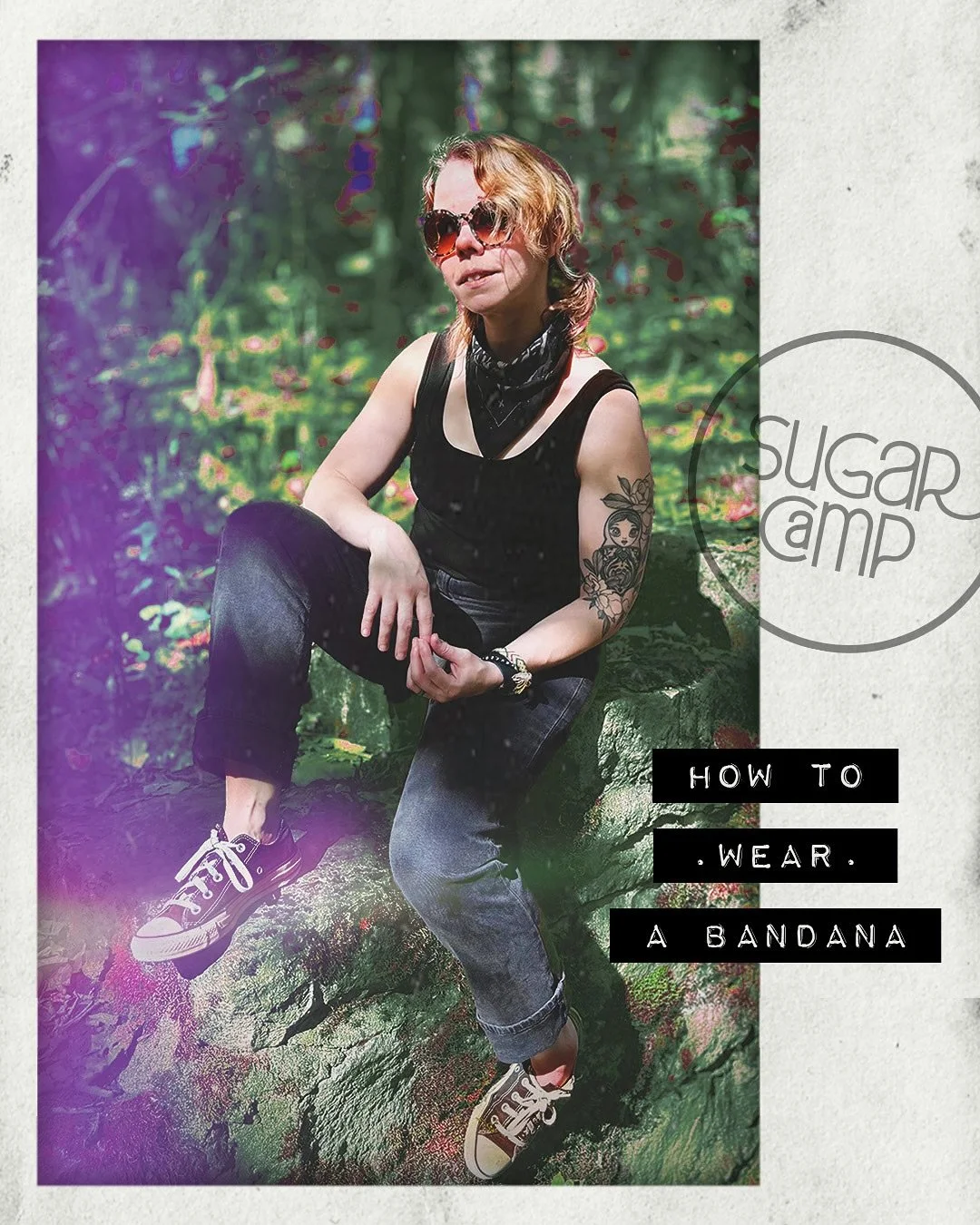 ✨@sugarcampshop :: Crafty Supermarket Takeover Post 3 of 3✨
From protecting your neck from the sun, to pulling hair back in a pinch, bandanas are one of the most versatile accessories out there. Here&rsquo;s a few of my personal favorite styles.

Sto