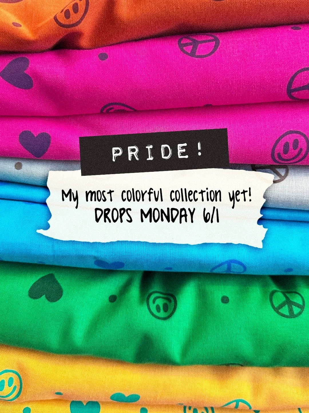 Pride is upon us, and I&rsquo;m so pumped to drop my most 🌈colorful🌈 collection yet! Here&rsquo;s a little peak at the bandanas that drop tomorrow, Monday 6/1, at 9am on sugarcampbandanas.com. The collection is called &ldquo;Love Hard, Love You.&rd