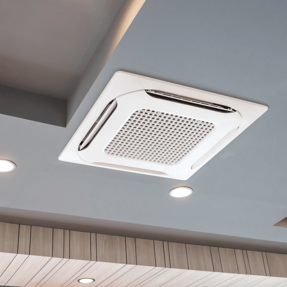 Technician installing a central AC system in a Tampa home, ensuring proper airflow and indoor air quality.