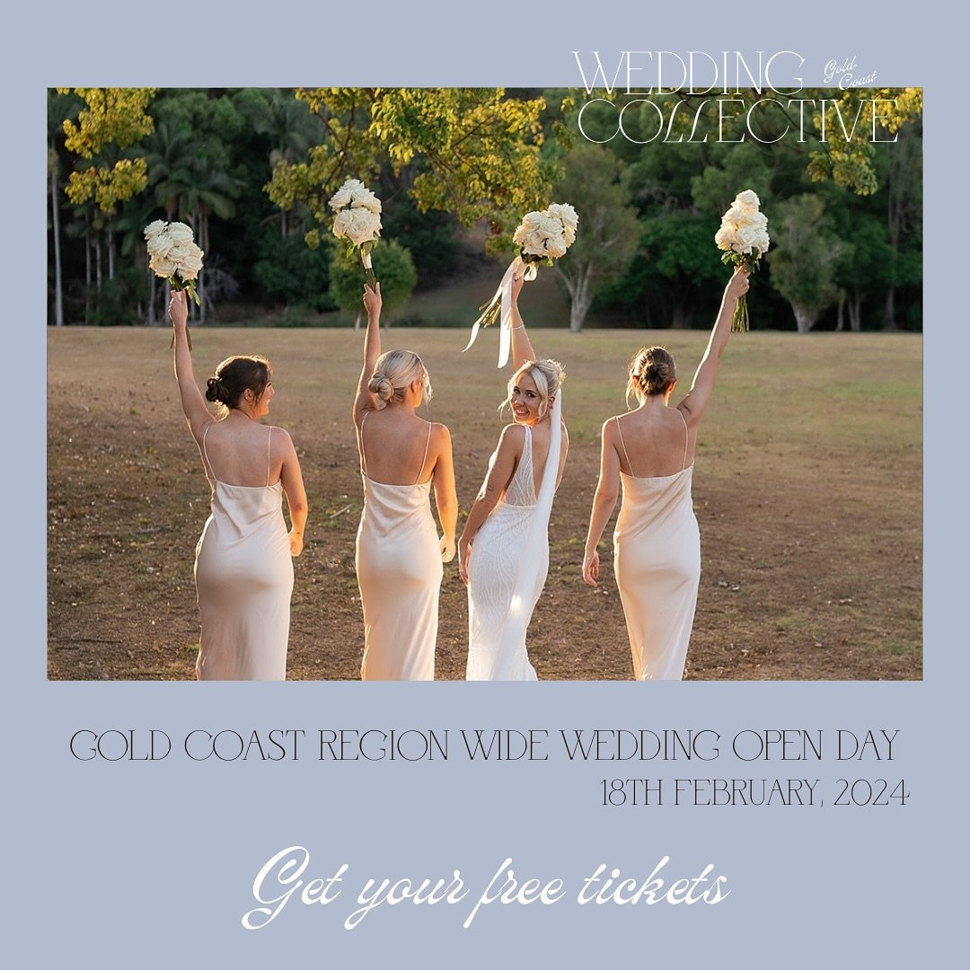 💍 SAVE THE DATE! 💍
For @weddingcollectivegoldcoast first region wide wedding open day happening on Sunday the 18th of February
You are going to LOVE this event, with 9 exclusive venues opening their doors for your viewing pleasure. We have so much 
