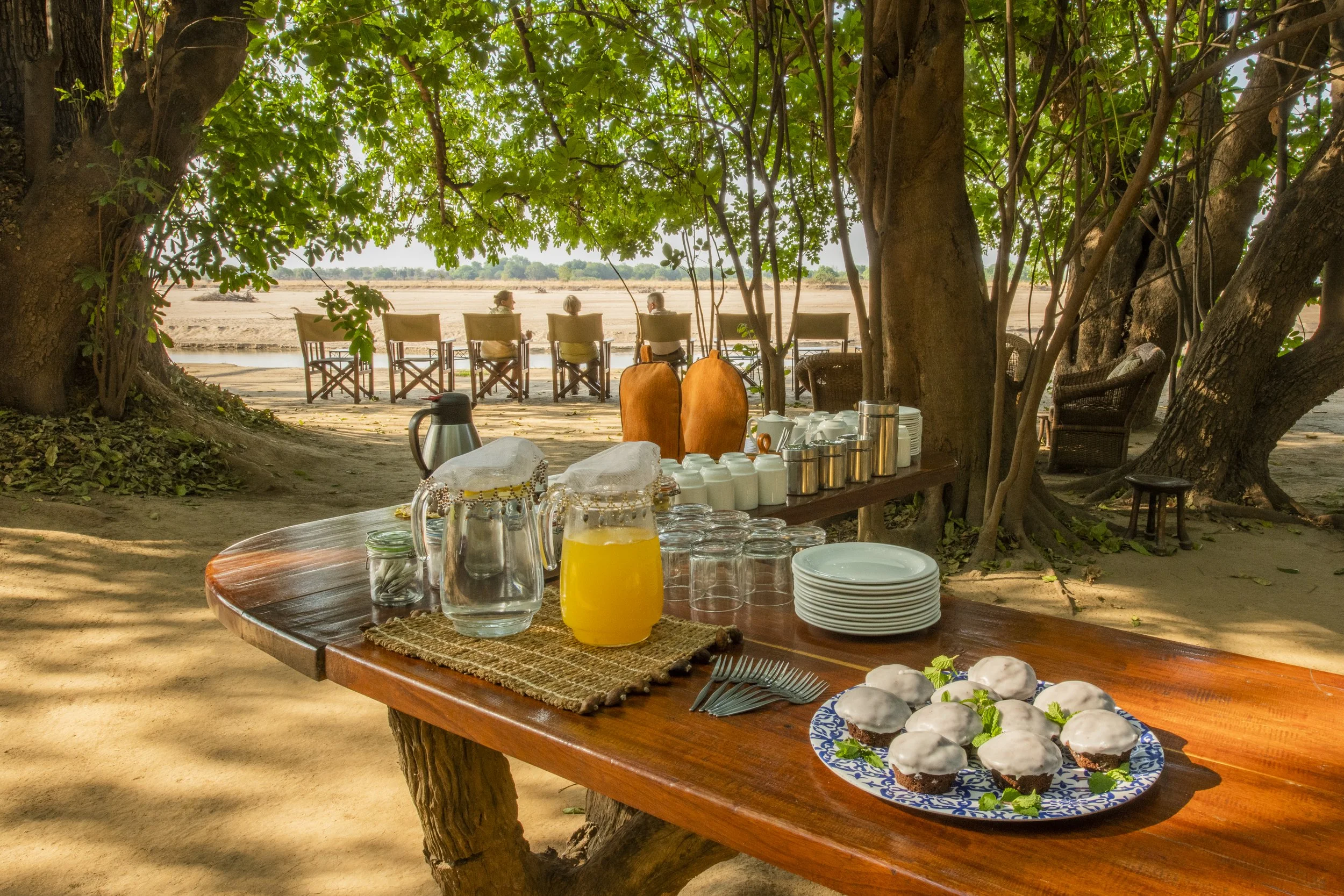 Bush breakfast is served