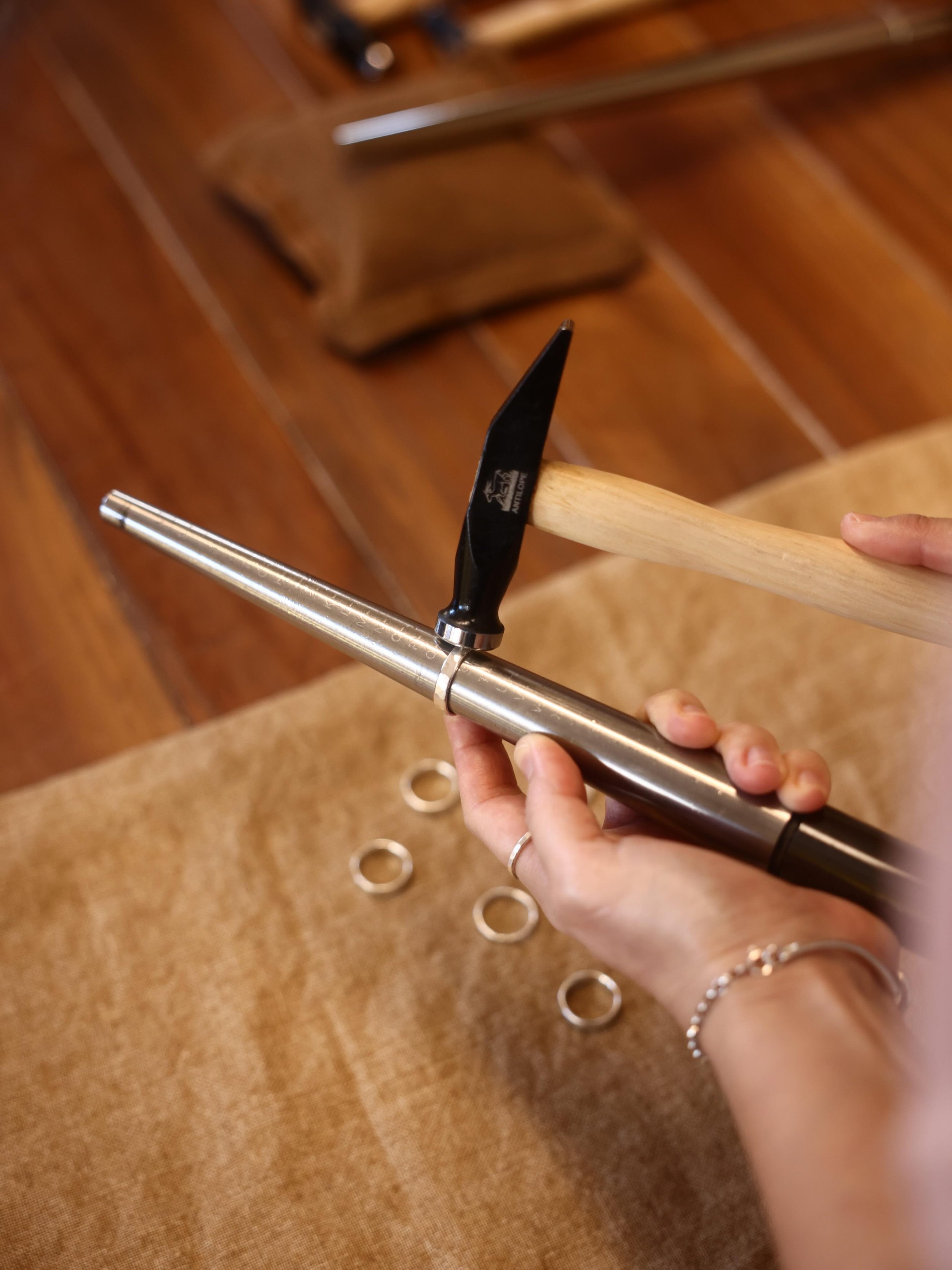 Reminder: Minji&rsquo;s Hammering Texture Silver Workshop is next weekend! 🔨✨

While we are away soaking up the holiday sun, the studio is buzzing with creativity! Our lovely friend Minji from @minjimorphic is moving in next weekend for a special tw
