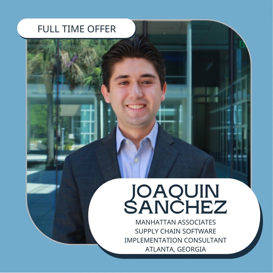 Congratulations to brother Sanchez for accepting a Full Time job offer with Manhattan Associates. We are so proud of your dedication to excellence and know that you will flourish in your career. Thank you for allowing us to play a small part in your 