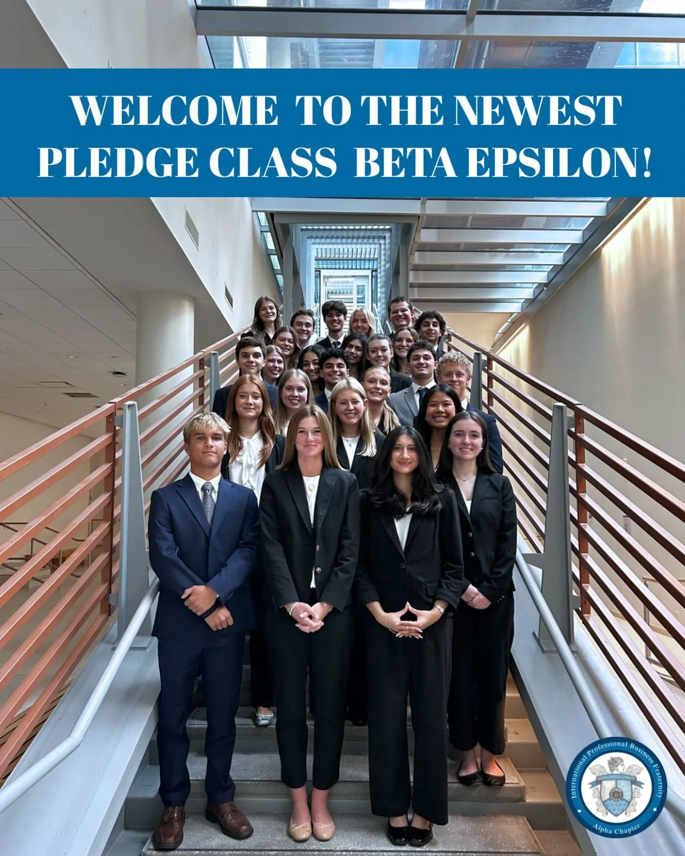 Congratulations to the newest pledge class Beta Epsilon! Your hard work this last week did not go unnoticed and we are so excited to welcome you into Sigma Omega Upsilon! We are so glad your path led you here. 

Special shout out to Brother Ward and 