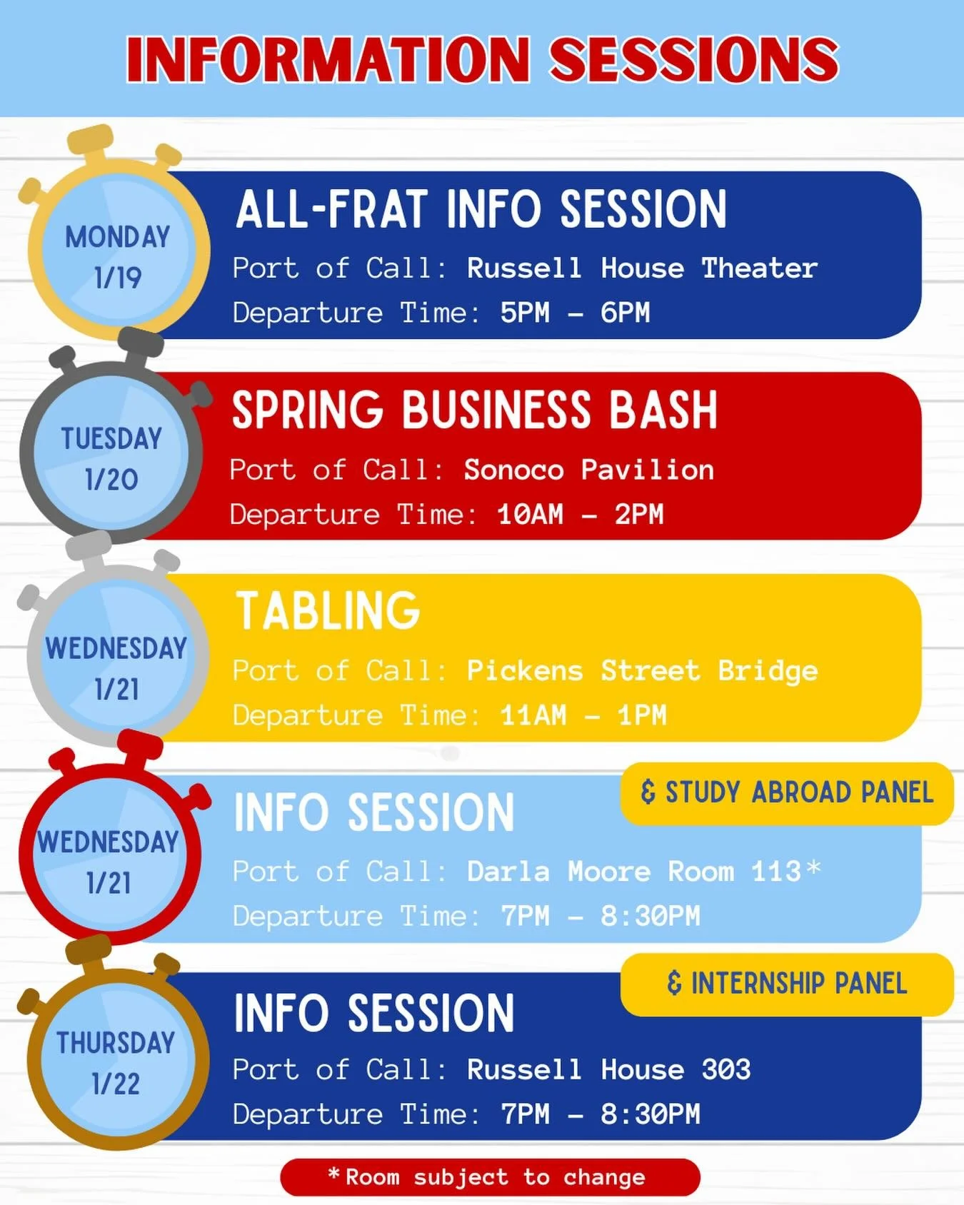 Every event is a chance to meet the crew! From tabling events to info sessions with panels of some of the most accomplished students at USC, we hope that you&rsquo;ll come to learn about what makes SOU the leading crew on campus!

Come connect with b