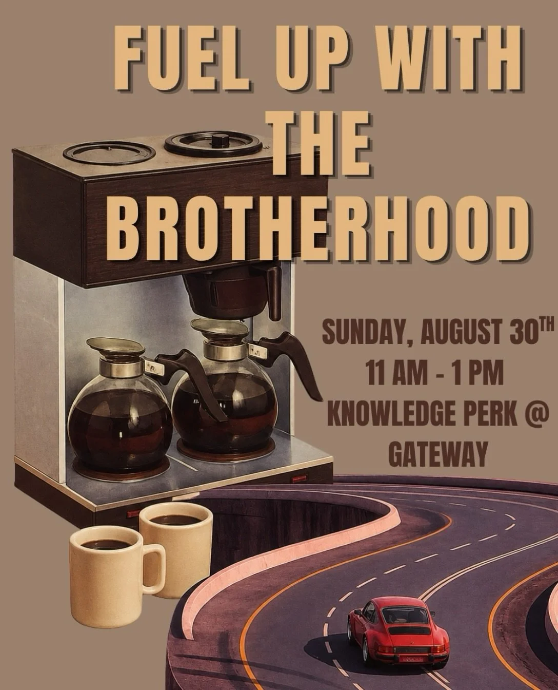 Want to meet our brothers in a casual setting and get a free coffee? 

Come mingle with us at Knowledge Perk Coffee Co. in Gateway 737 this upcoming Sunday! 

737 Gadsden St Columbia, SC  29201

Can&rsquo;t wait to see you there 🏁

#sigmaomegaupsilo