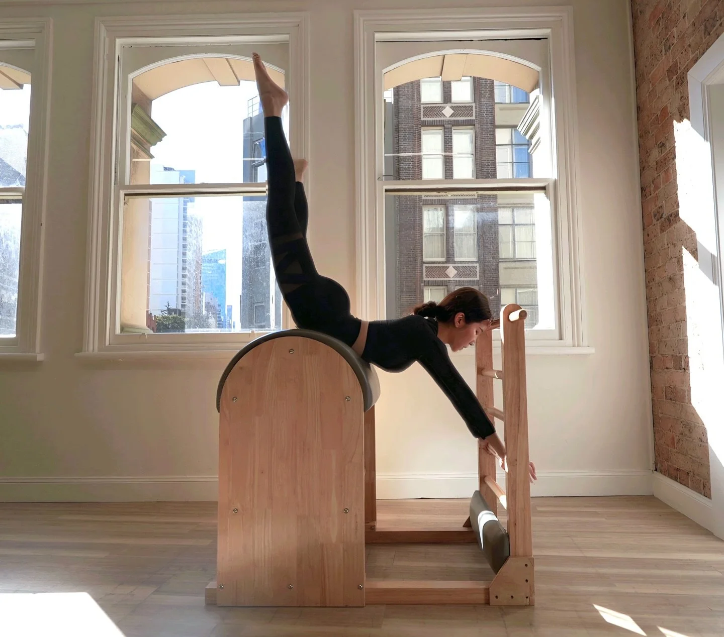 When balance is perfect, power ignites.
Backbend on the barrel 
proof of strength, not just flexibility.
Strength #Control #PilatesBarreSydney #SydneyPilates