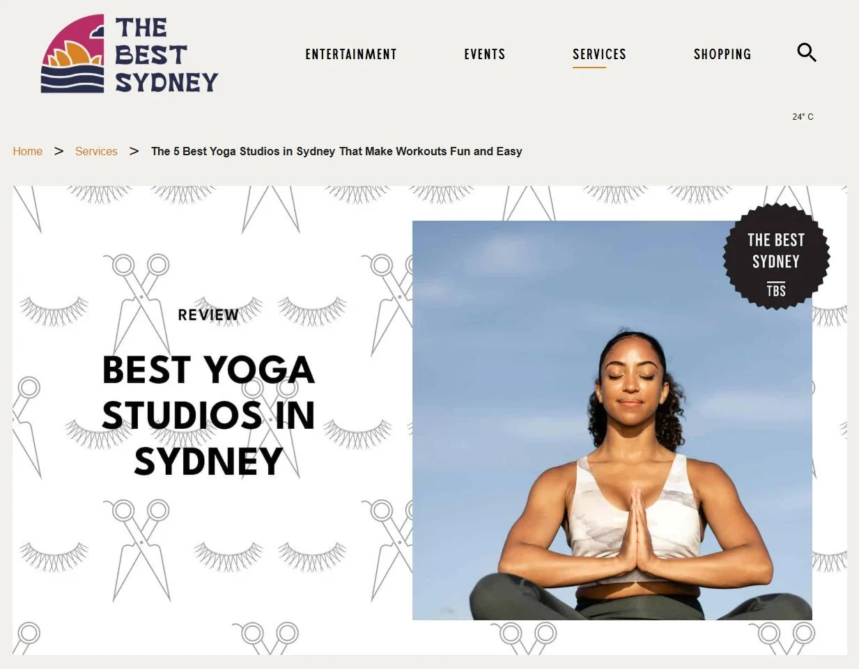 [Press] The Best Sydney : The 5 Best Yoga Studios in Sydney That Make Workouts Fun and Easy