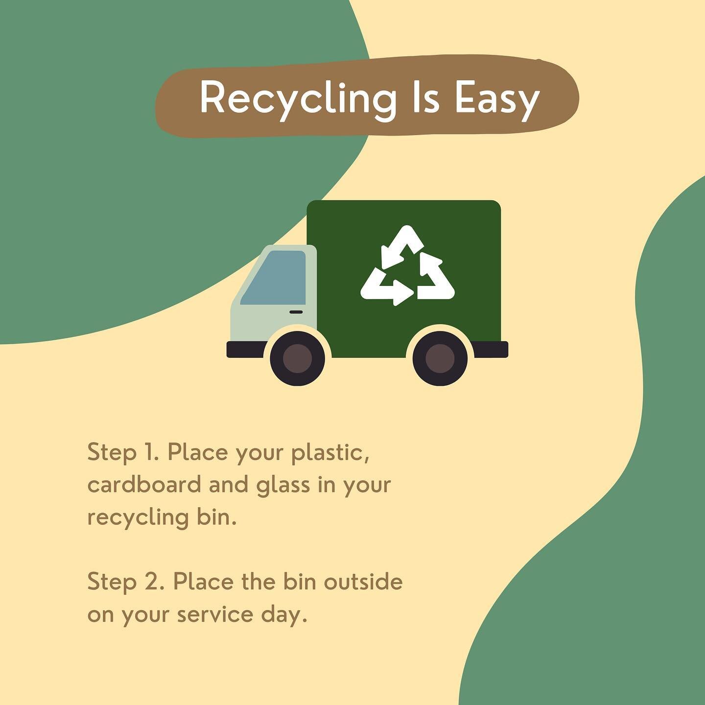 Going green doesn&rsquo;t have to be complicated. Just stop throwing your recycling away. It&rsquo;s a small and simple decision that makes a huge difference for our environmental future. Start today by clicking the link in our bio. 🌏