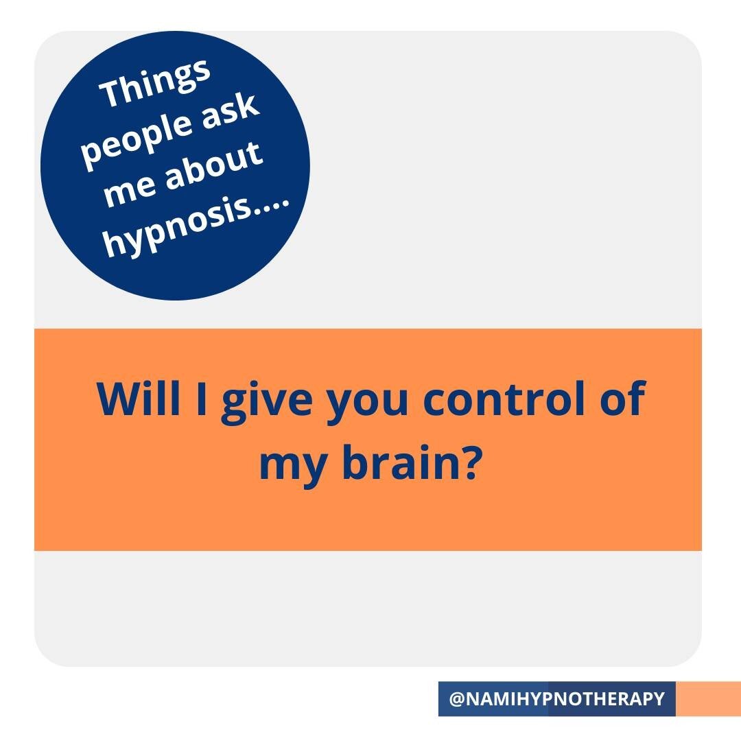 It is one of the great myths that hypnotherapy is about giving others control of your mind, when it is actually about empowering you to regain power over choices you thought were out of your control - like trying to break a seemingly unbreakable patt