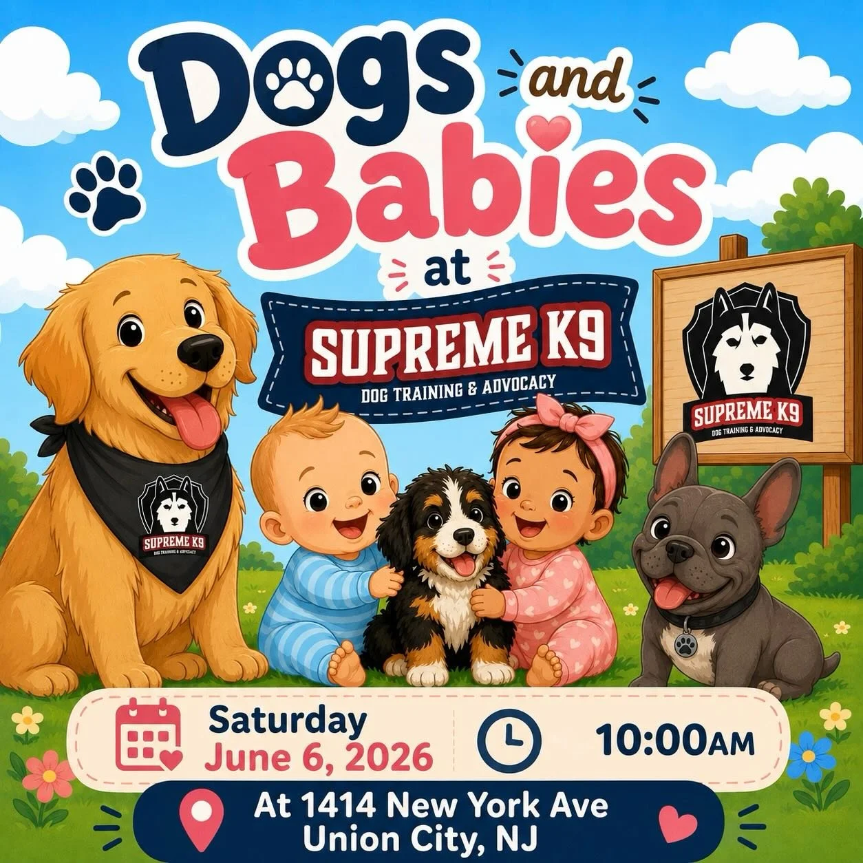 New Event Alert 🚨

Dogs and babies&hellip;what could be better? This event is for new parents, expecting parents, and future parents planning to grow their family. Whether your dog is easygoing, reactive, or has a little extra spice to them, this wo