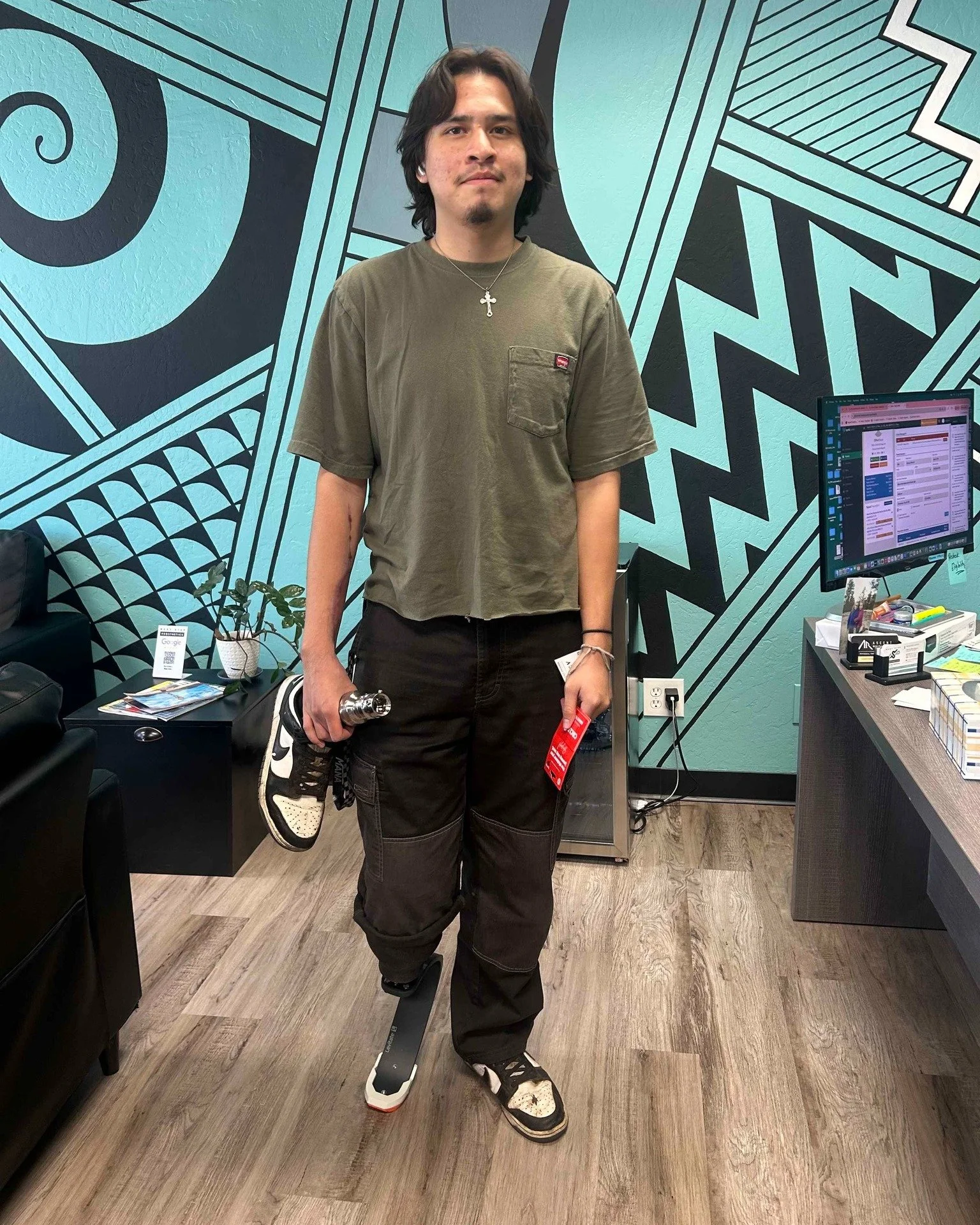 🏃🏻Huge shoutout to our Next Step Prosthetics patient who just got fitted with his brand new Levitate running blade from @levitate.sport! We're so proud to celebrate this milestone with him! 

#nextstepprosthetics #levitatesport