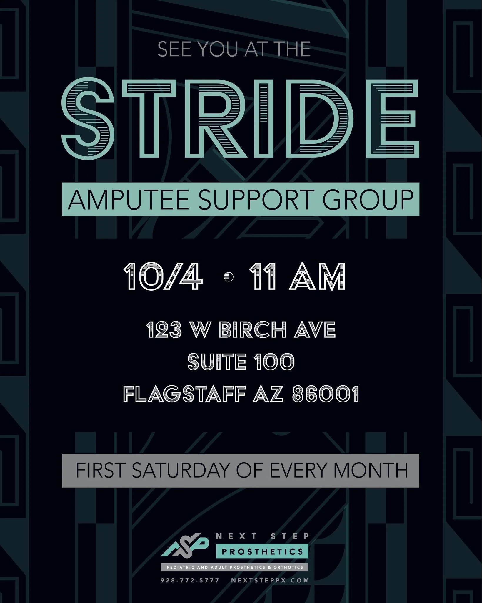 ✨Happening tomorrow!

At STRIDE, we create a space where amputees and their loved ones can connect, share experiences, and support one another. Come be part of a community that's welcoming, uplifting, and enjoys being together.

⏲ 11AM
📅 1st Saturda