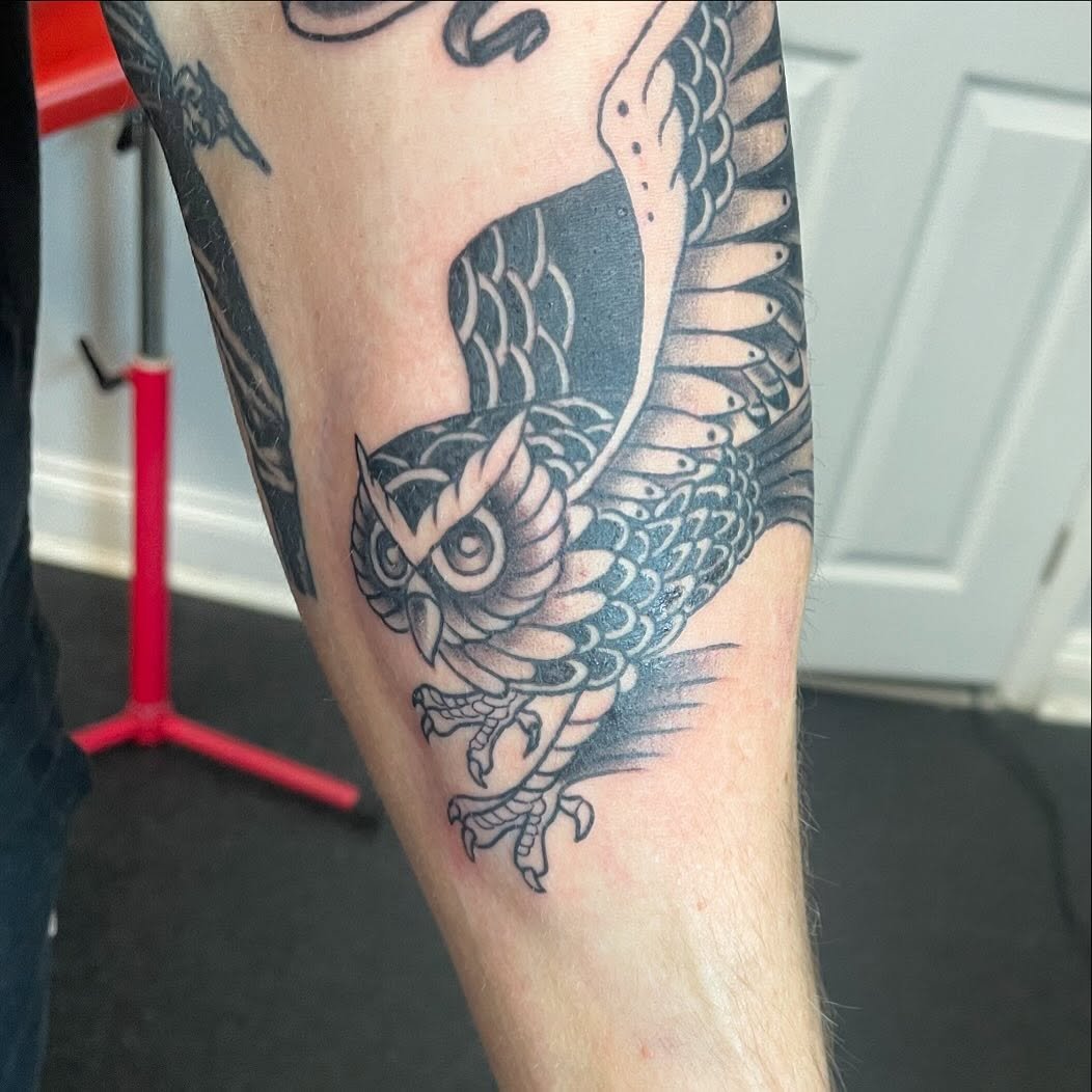 Another banger from the office 
#inked #newtattoo #tattoolove #tattooartist #bangers #lthirteenuk #lthirteenfamily #teignmouthtattooclub