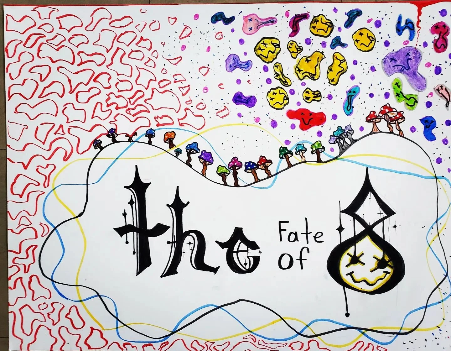 Just finished the first week of Rock Camp with @buchananshouseofmusic 

The band I taught &quot;The Fate of 8&quot; was an all female rock group that made this awesome poster. We played music by Nirvana, Fleetwood Mac, The Cranberries, and Kate Bush 