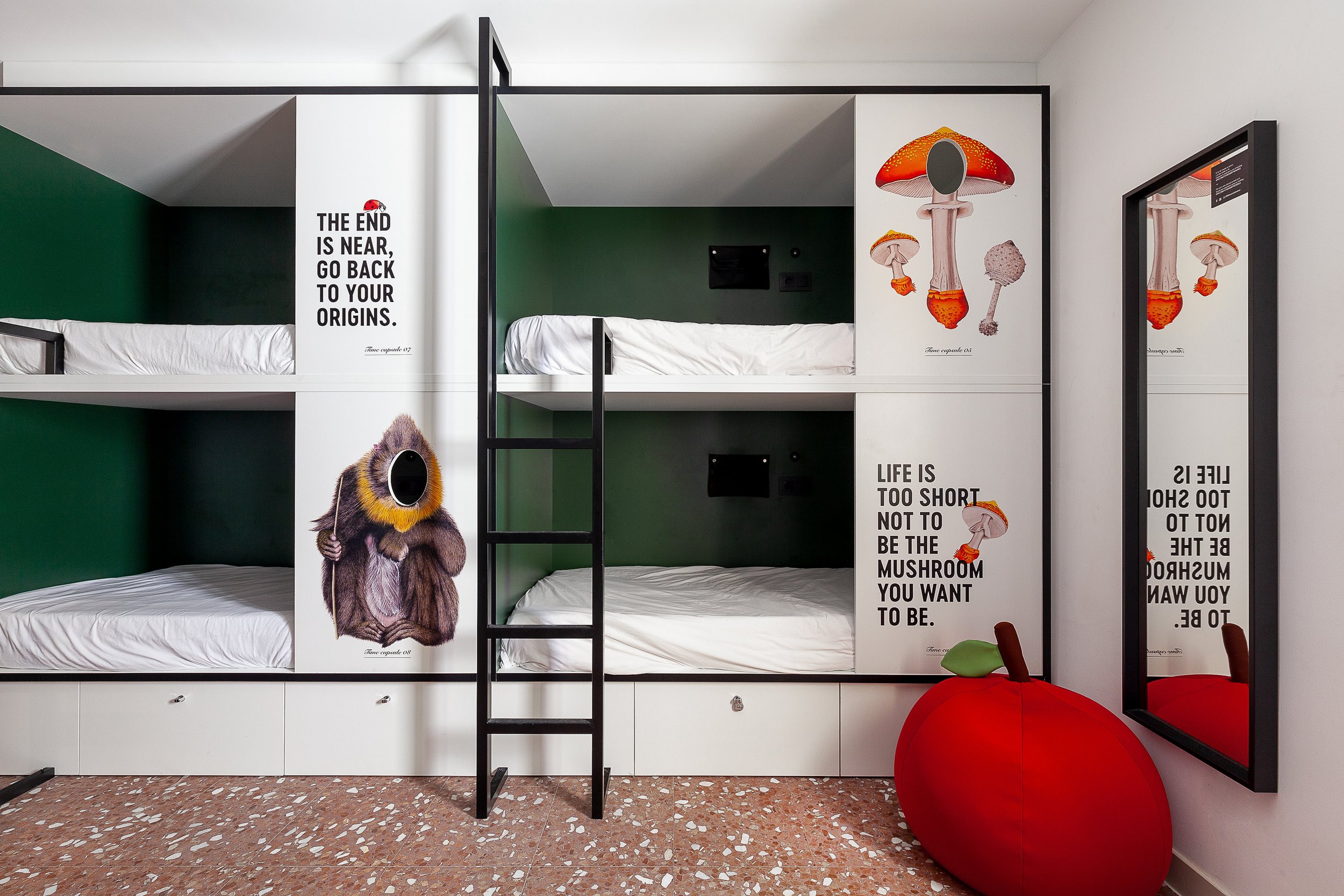 WannaOne Brand Experience Design 2060 Hostel Madrid - Bunk Bed 1.jpg