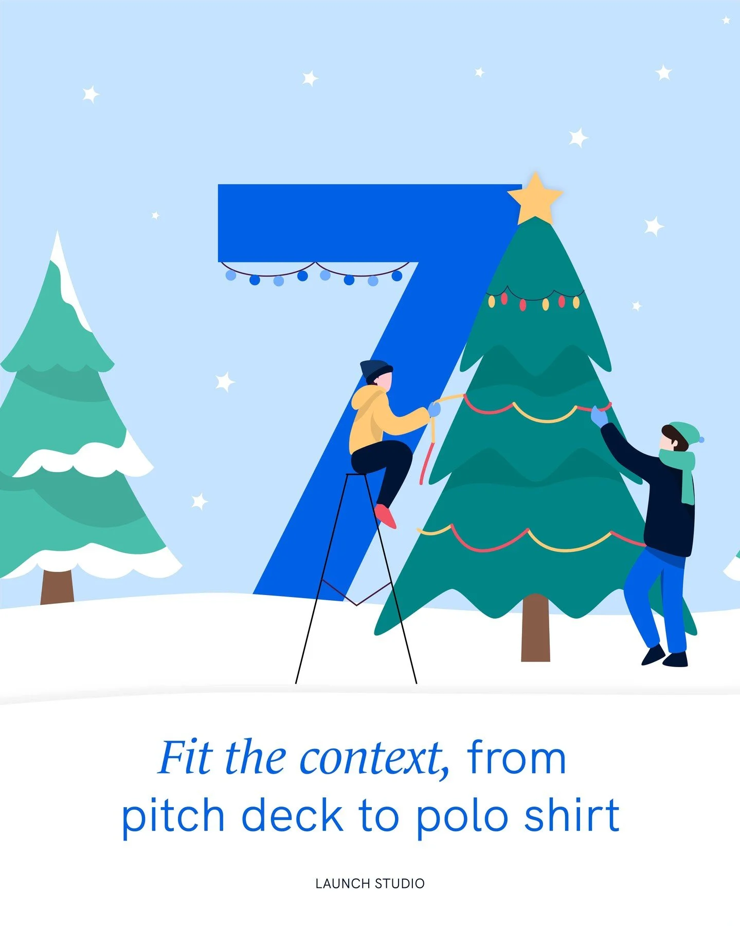 📐 Fit the context, from pitch deck to polo shirt

Design should be built for wherever it appears, what works on your website might not land as well on social, in a presentation, or on the company merch. It's ok though, you can easily make sure it do