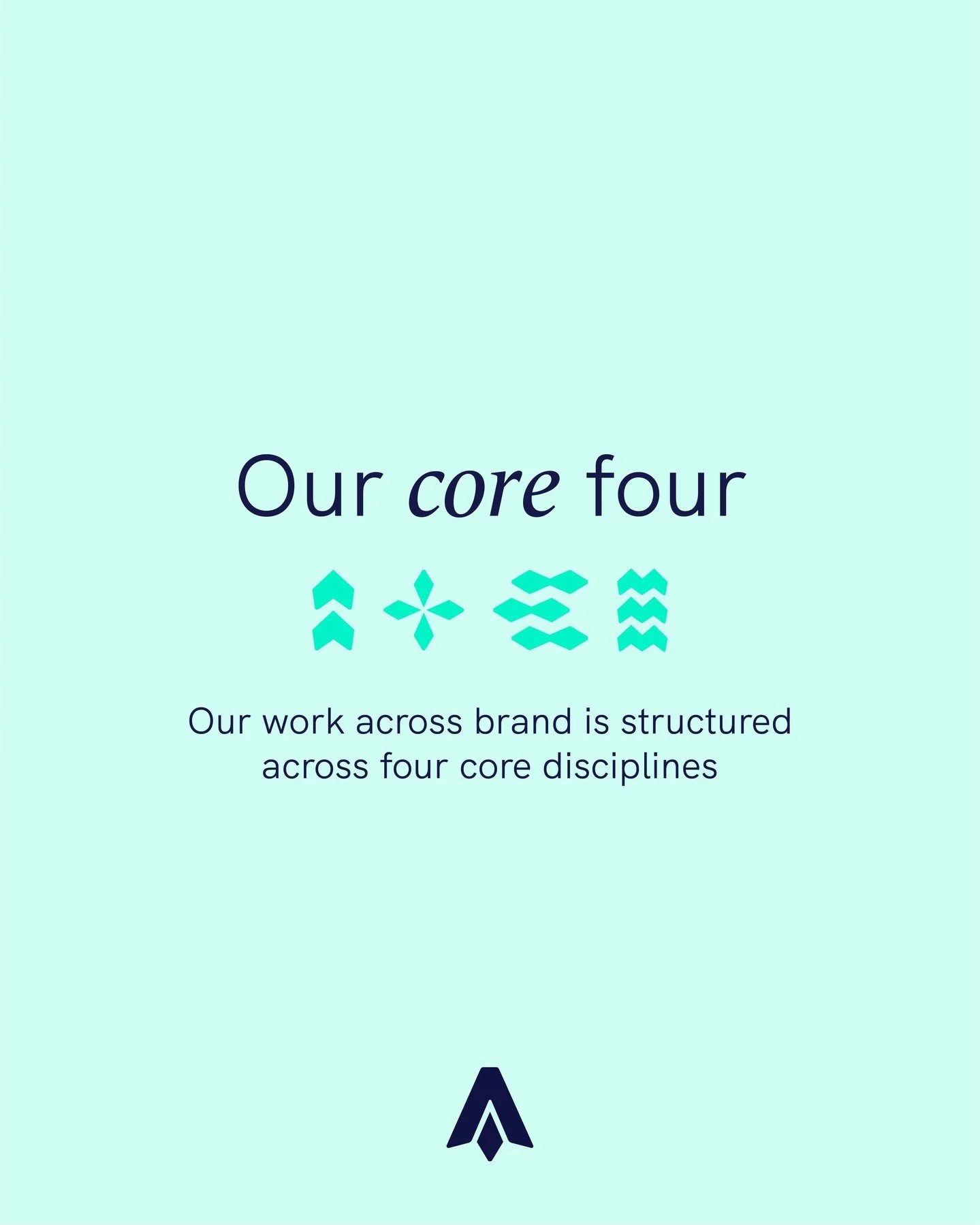 🏛️ Our core four

This structure allows us to fill the gaps with the right level of support, giving you access to strategy, design and delivery expertise without the need to recruit or build that capability internally.

🧠 Brand strategy
Clarifying 
