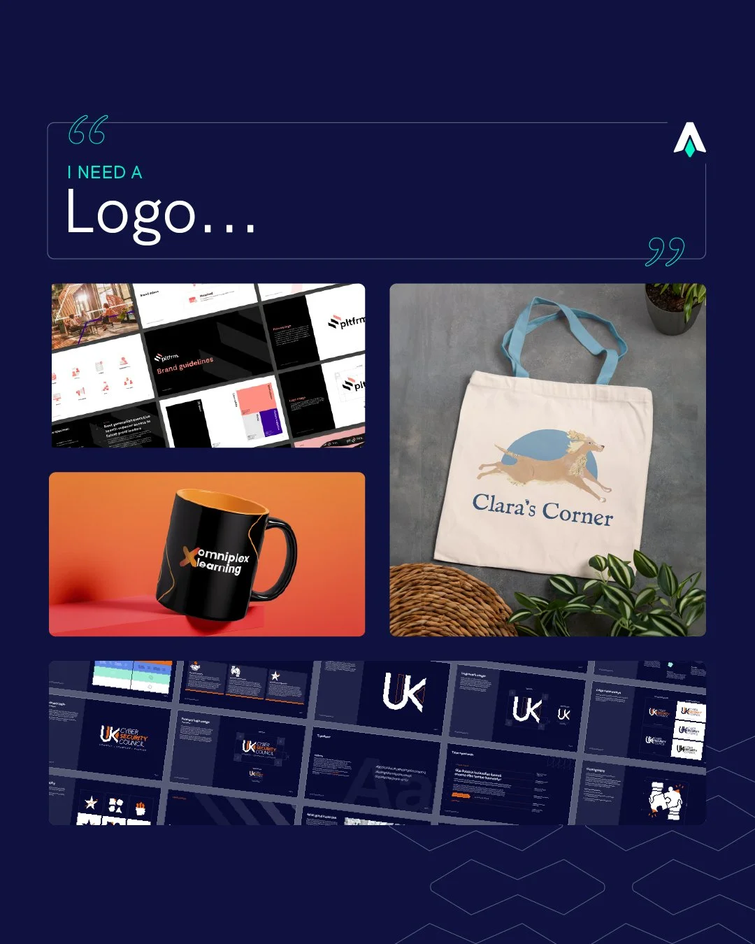 💭 I need a logo

It&rsquo;s one of the most common starting points, but in reality, a logo is only one part of how people recognise and trust a business. 

Our latest edition of The Launch Pad explains what businesses are often really asking for whe