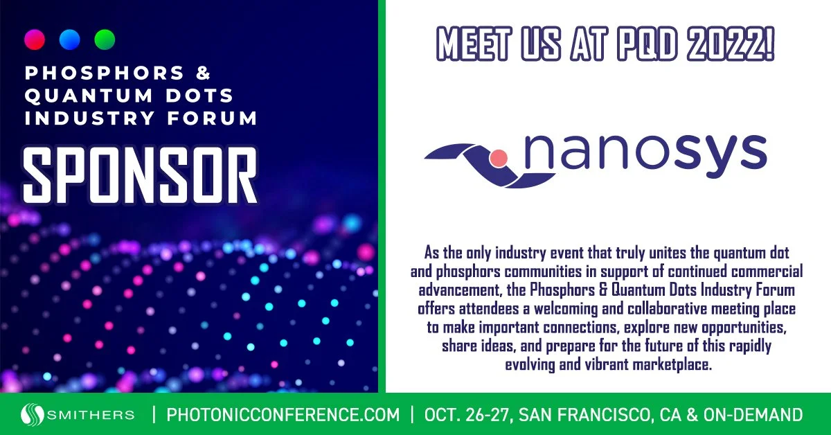Nanosys at 2022 QD Forum