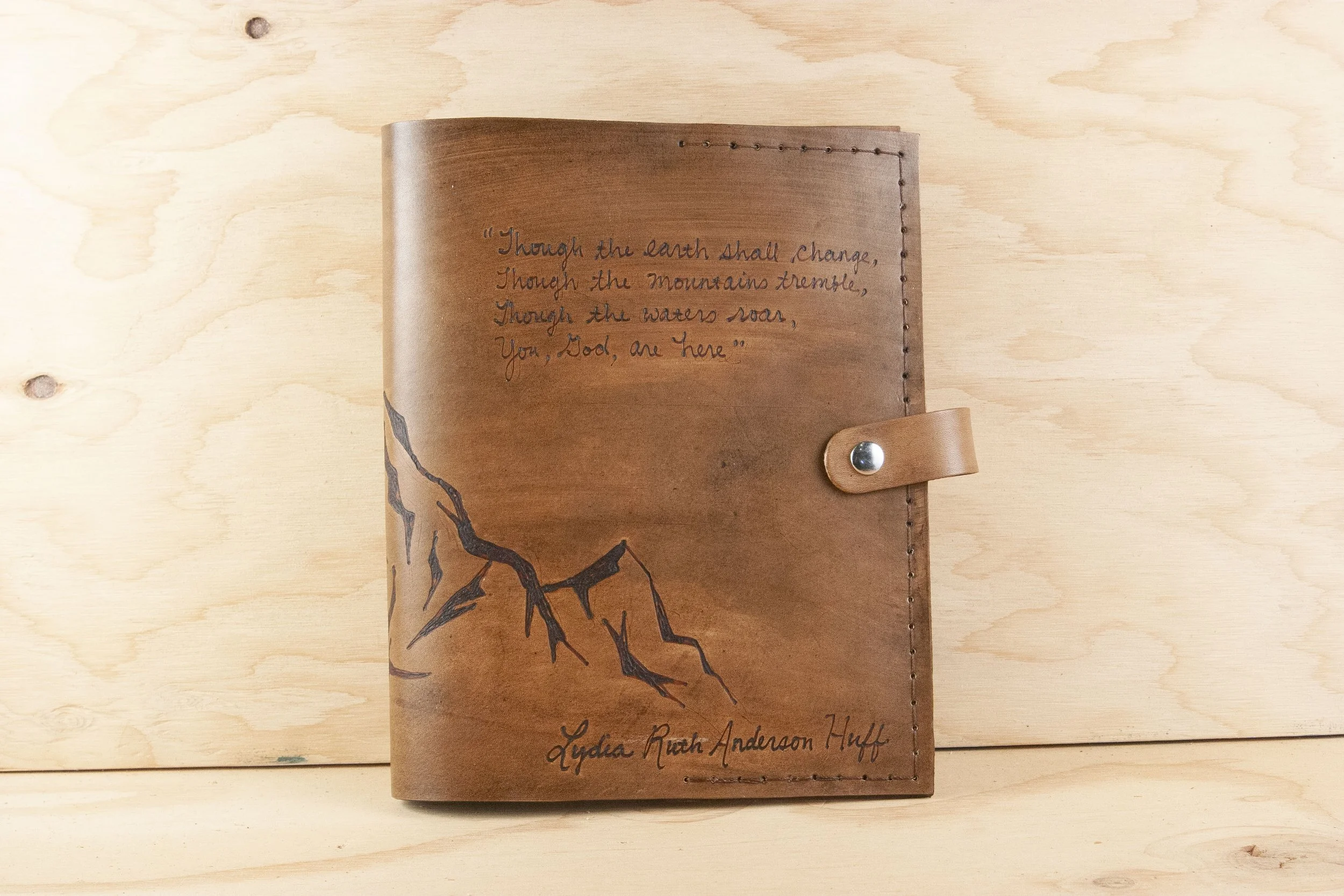 Custom Mountain Bible Cover