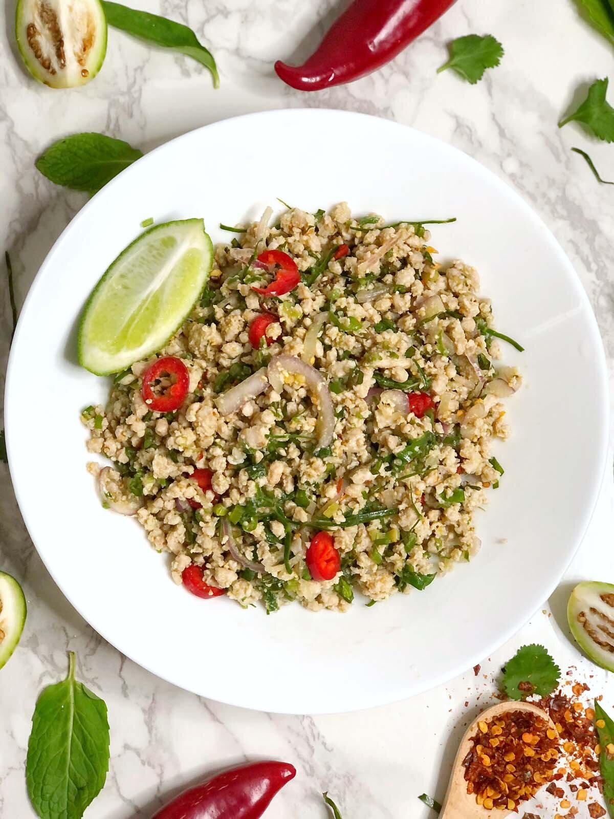 Laarb Minced Meat Salad