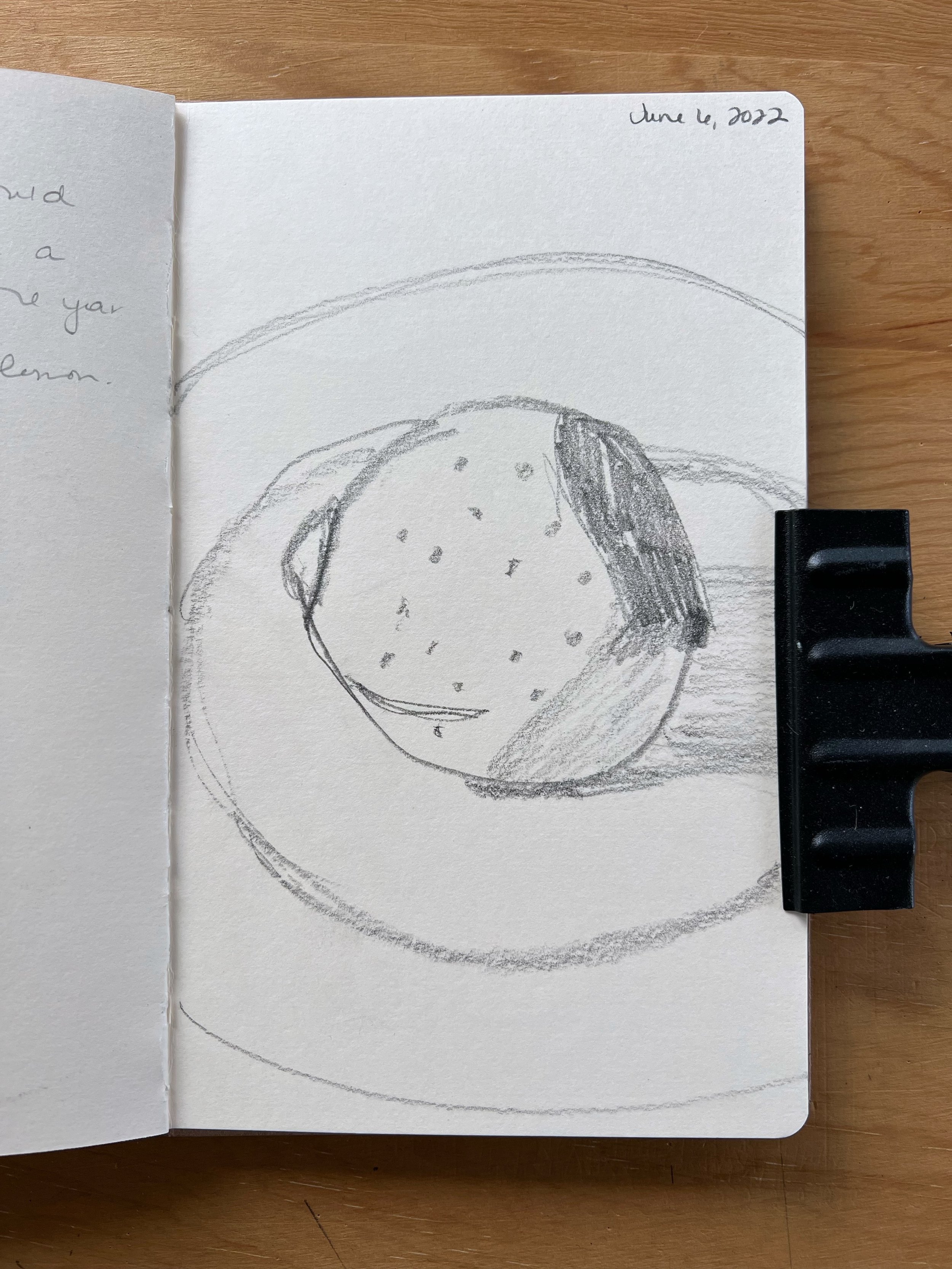 June 6, 2022 - Lemon on a plate