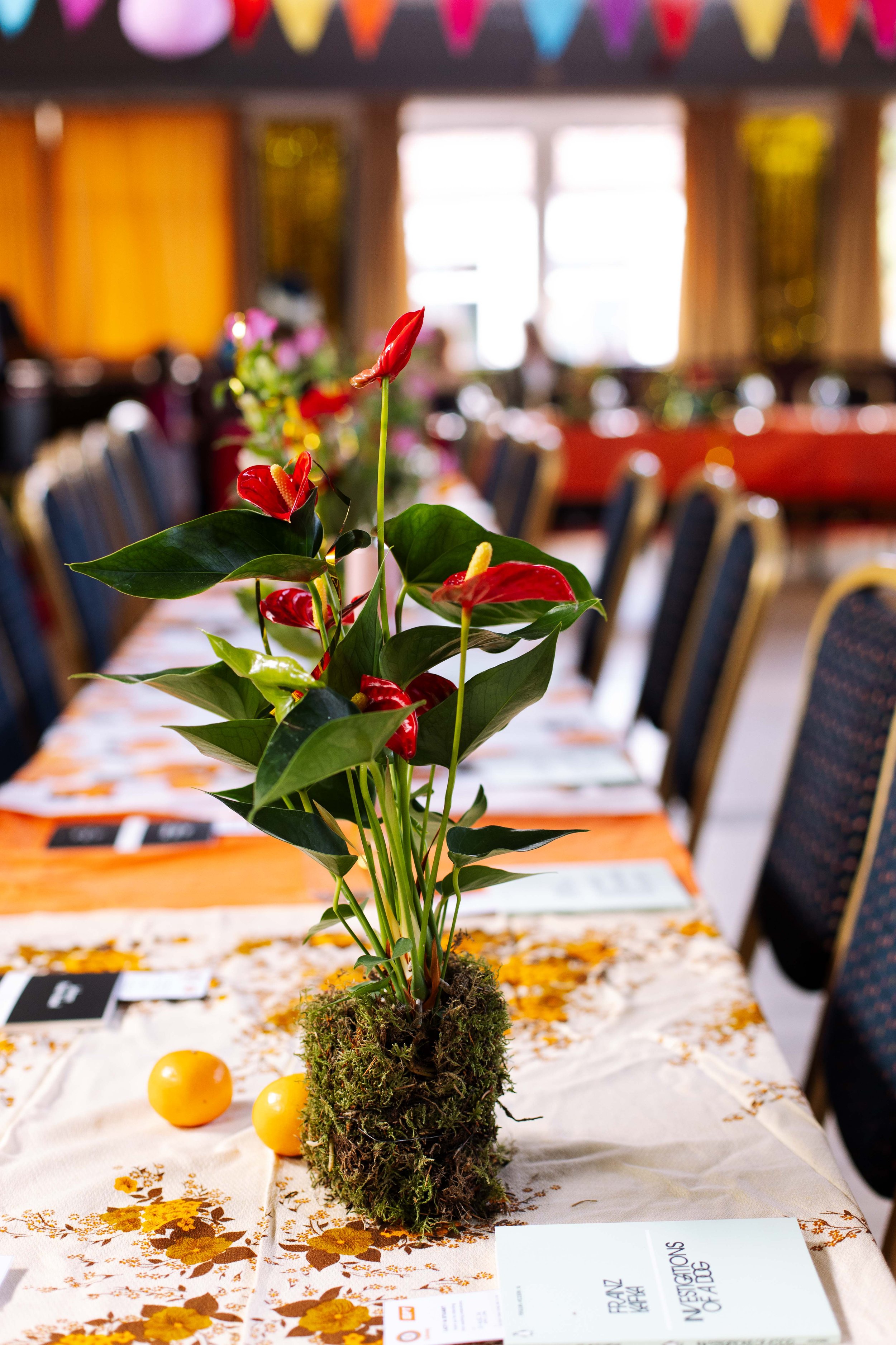 A weird and wonderful wedding at Queens Park Bowling Club, Glasgow with alternative florist, Rook Botanics.