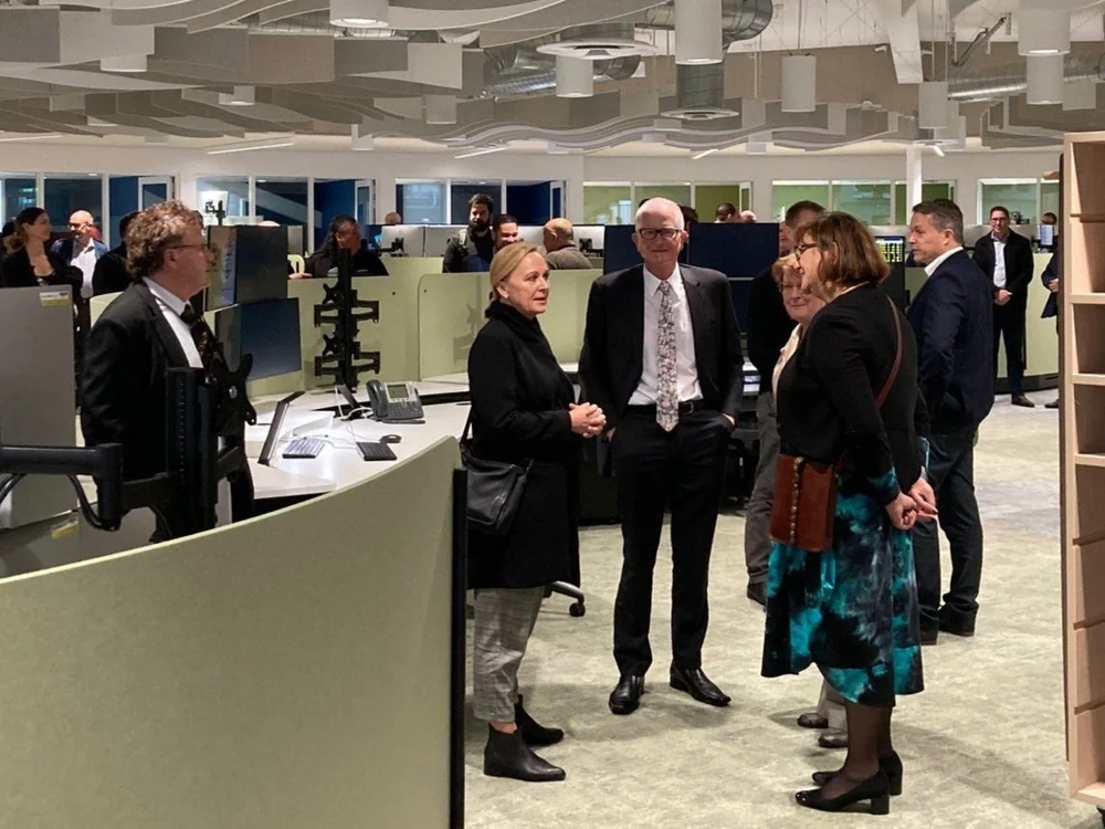 Guests including Upper Hutt Mayor, His Worship Wayne Guppy, gather for the opening celebration