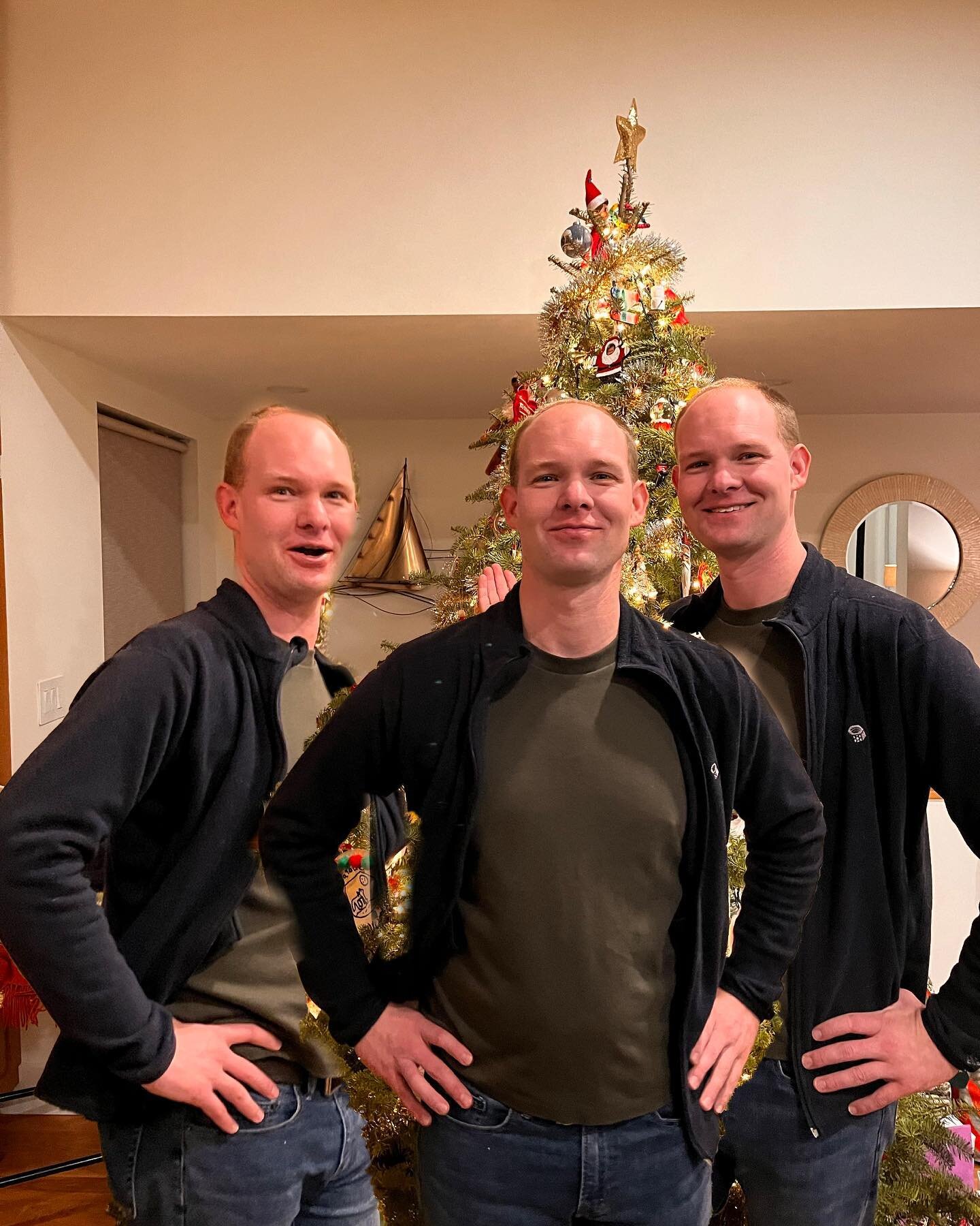 Merry Christmas from my brothers and I! #brotherlylove #tripletsofinstagram #tripletlife #itsatripletthing #youwouldntunderstand