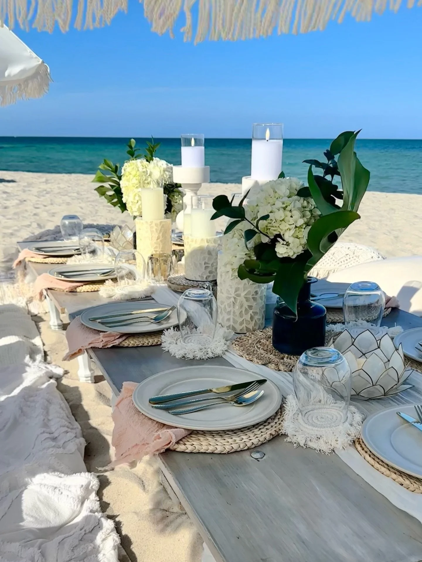 Ready to feel the sand between your toes? #beachpicnic #nusabali #miamibeachlife