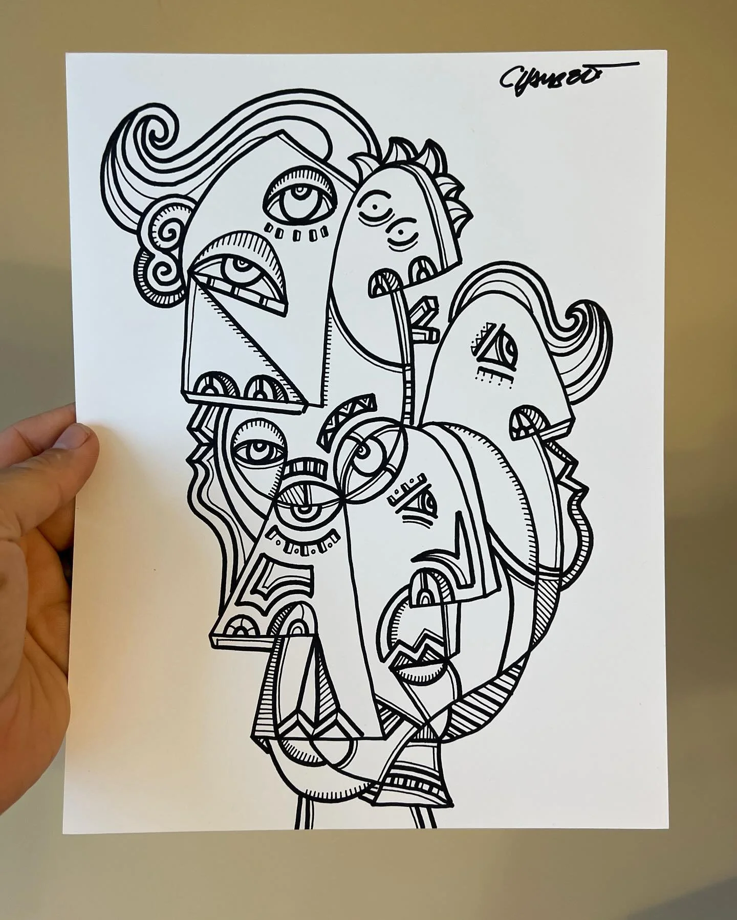 No. 22&ndash; &ldquo;Lignes Sans Mots&rdquo; Series

@Sharpie and fine line pen on paper 
8.5x11 inches 
.
.
.
.
.
.
.
.
__________________________________________
&copy; copyright 2025 Jason Chambers Art

#art #artist #galerie #workonpaper #cubism #