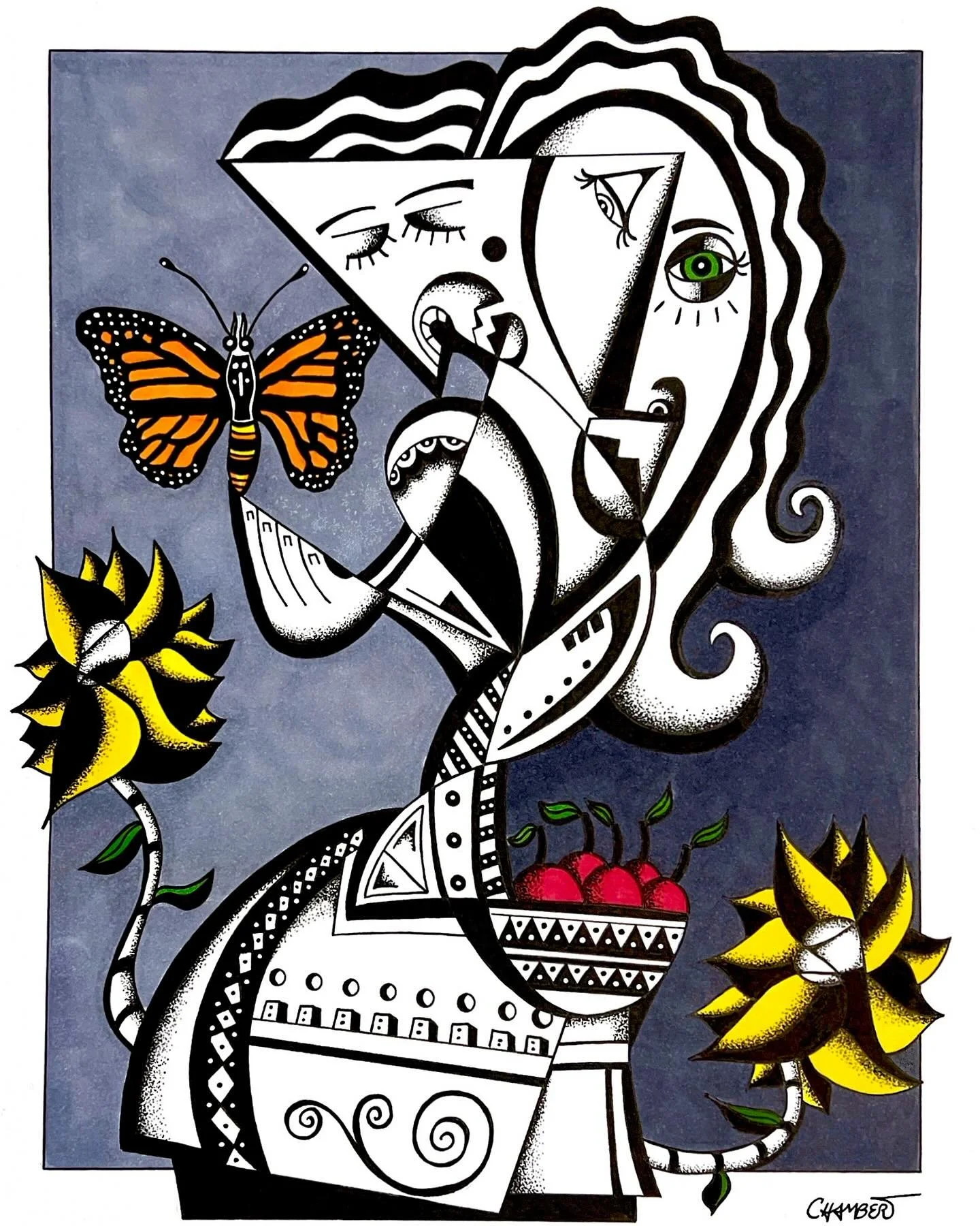 I&rsquo;ve been feeling inspired lately. I finished this new piece yesterday. It feels good to work on a larger piece for a change. I feel like I somehow locked myself into creating only small art for so long. I&rsquo;m planning a few more larger pie