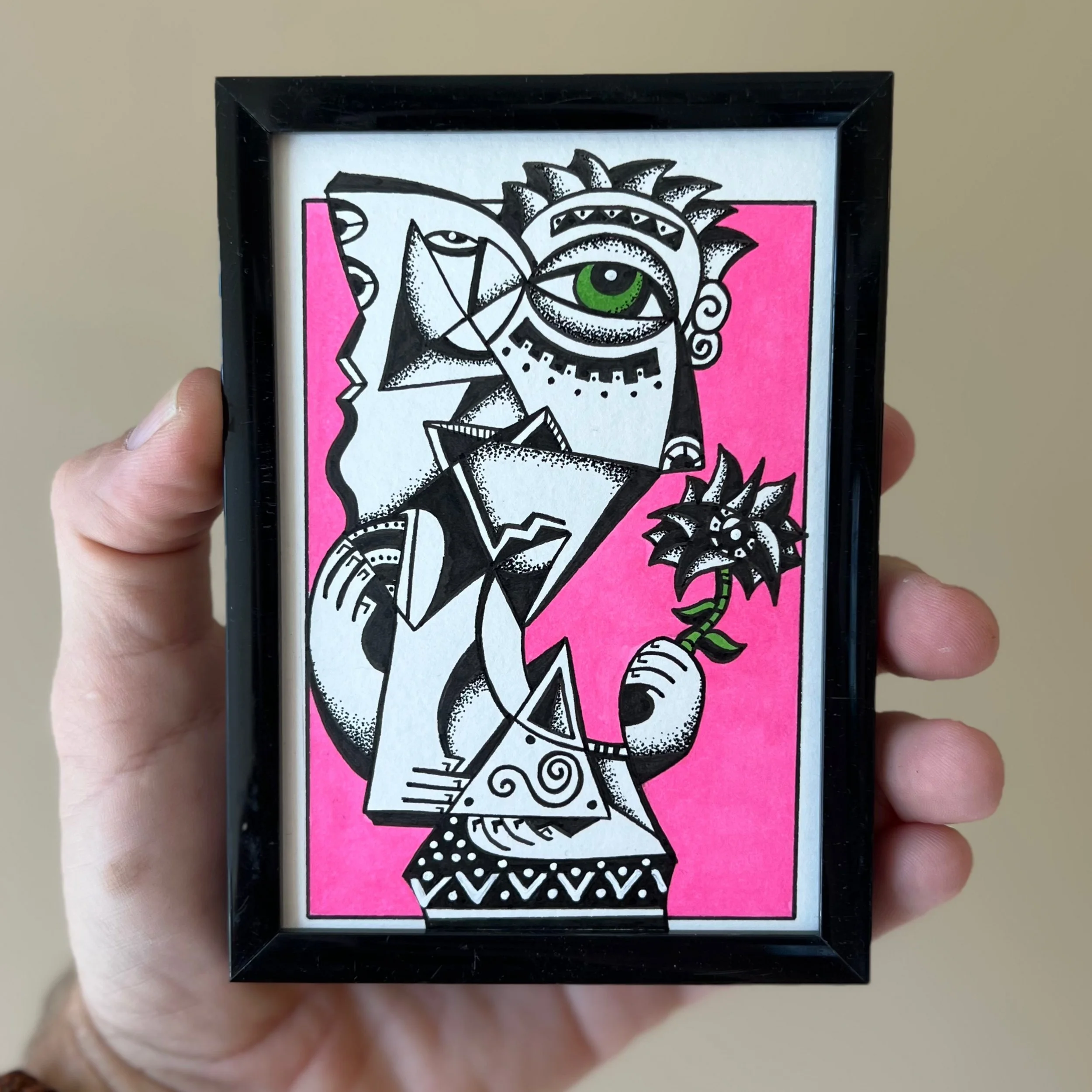 The Romantic - Original Framed Art