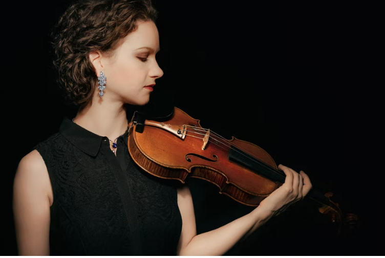 Photo of violinist Hillary Hahn by Michael Patrick O'Leary