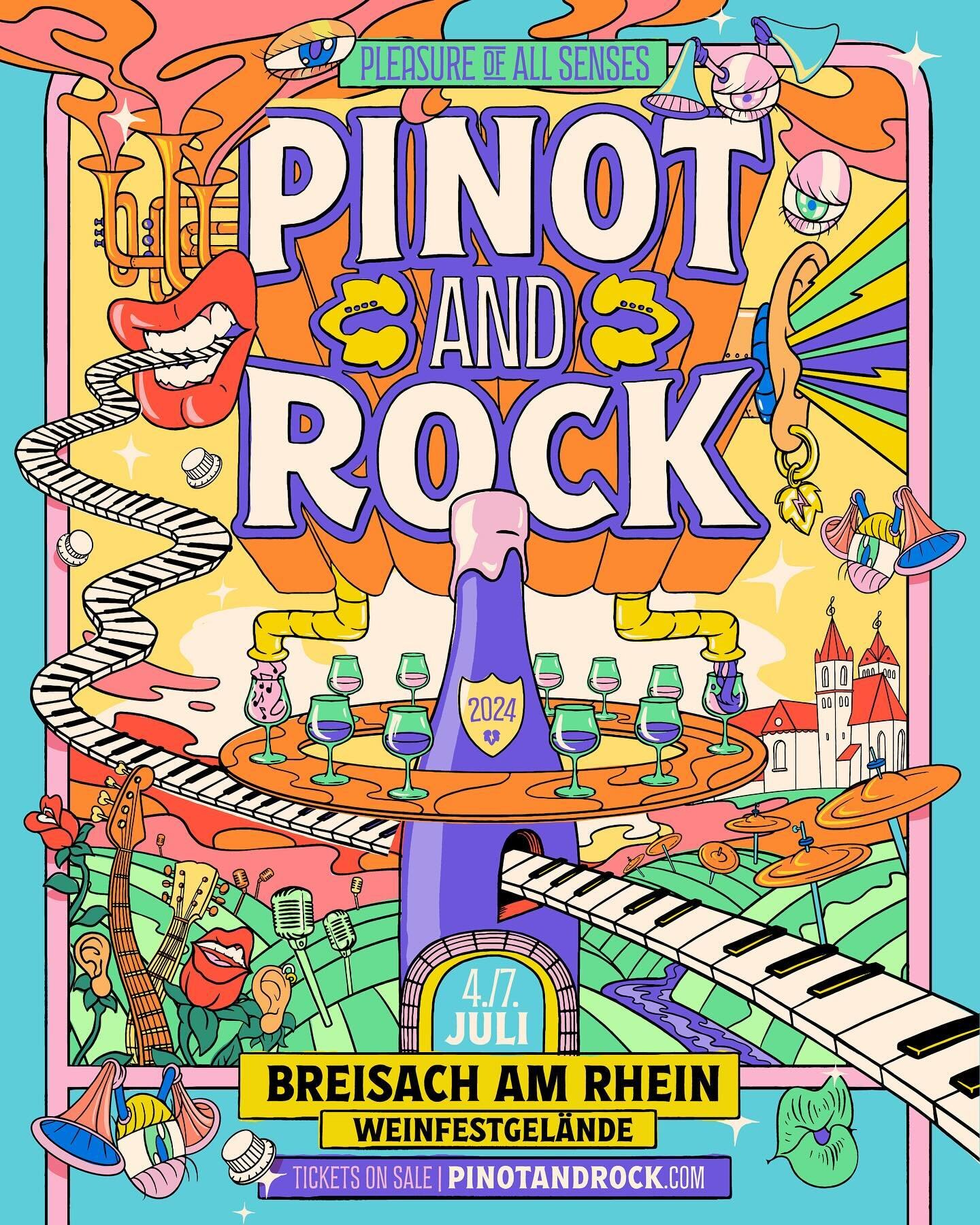 🍷🤘🏽⚡️ Enjoy a preview of the key visual that we designed for Pinot and Rock @pinotandrock, a festival for all the senses that will be celebrated during July in Germany. More coming soon!

Lead agency: The Gram
ECD - Garth Gericke 
Design and illus