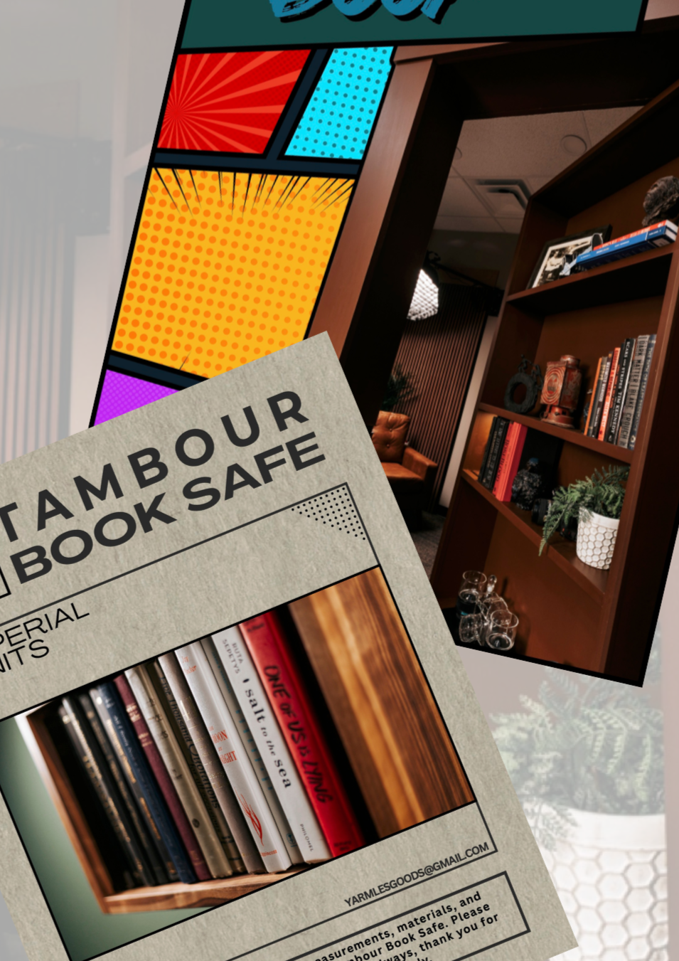 Hidden Bookcase Door Drawings Bundle
