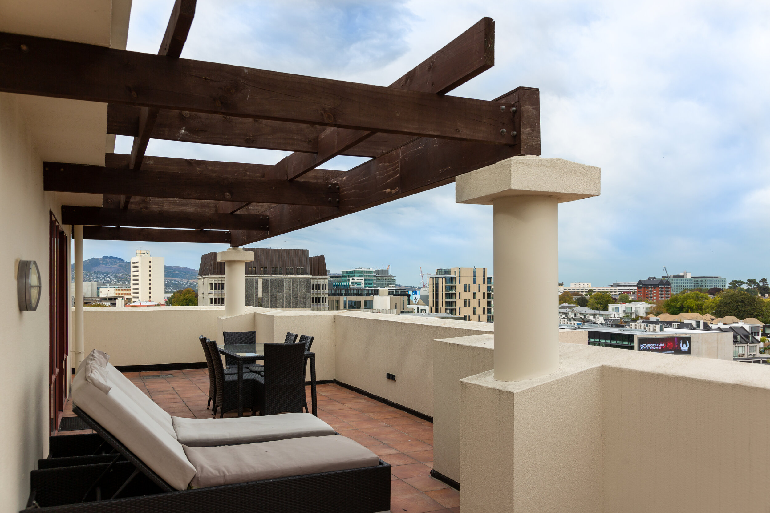 Penthouse balcony