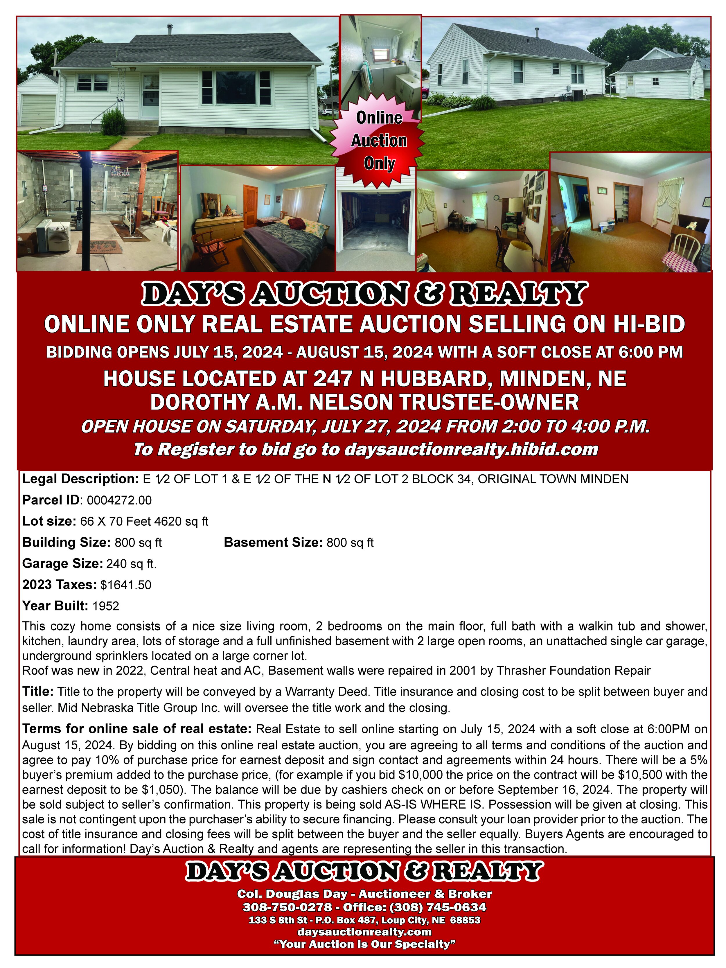 Residential Listings — Day's Auction & Realty